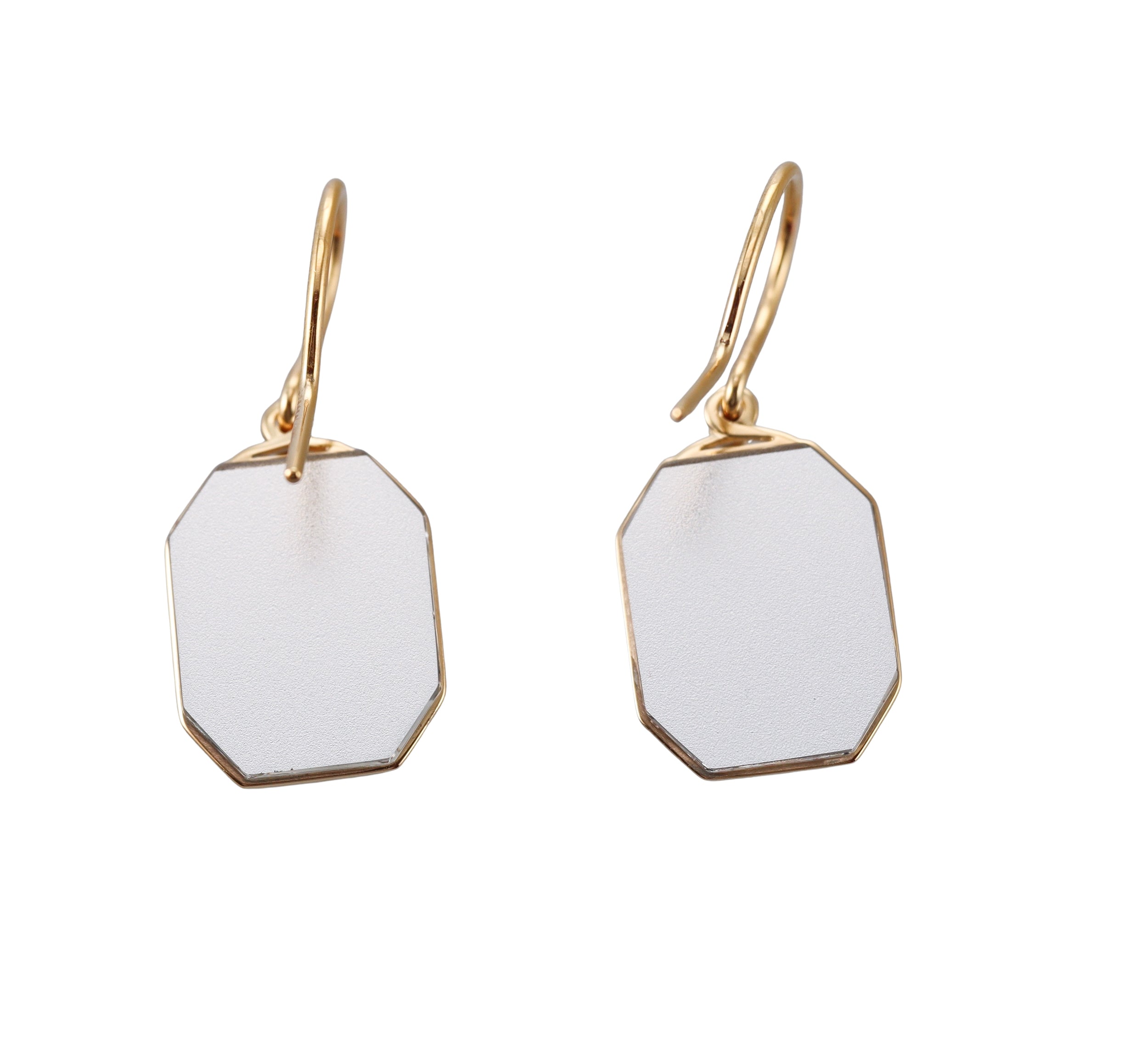 Baccarat Harcourt 18k Gold Vermeil Sterling Silver Clear Crystal Earrings 2814686