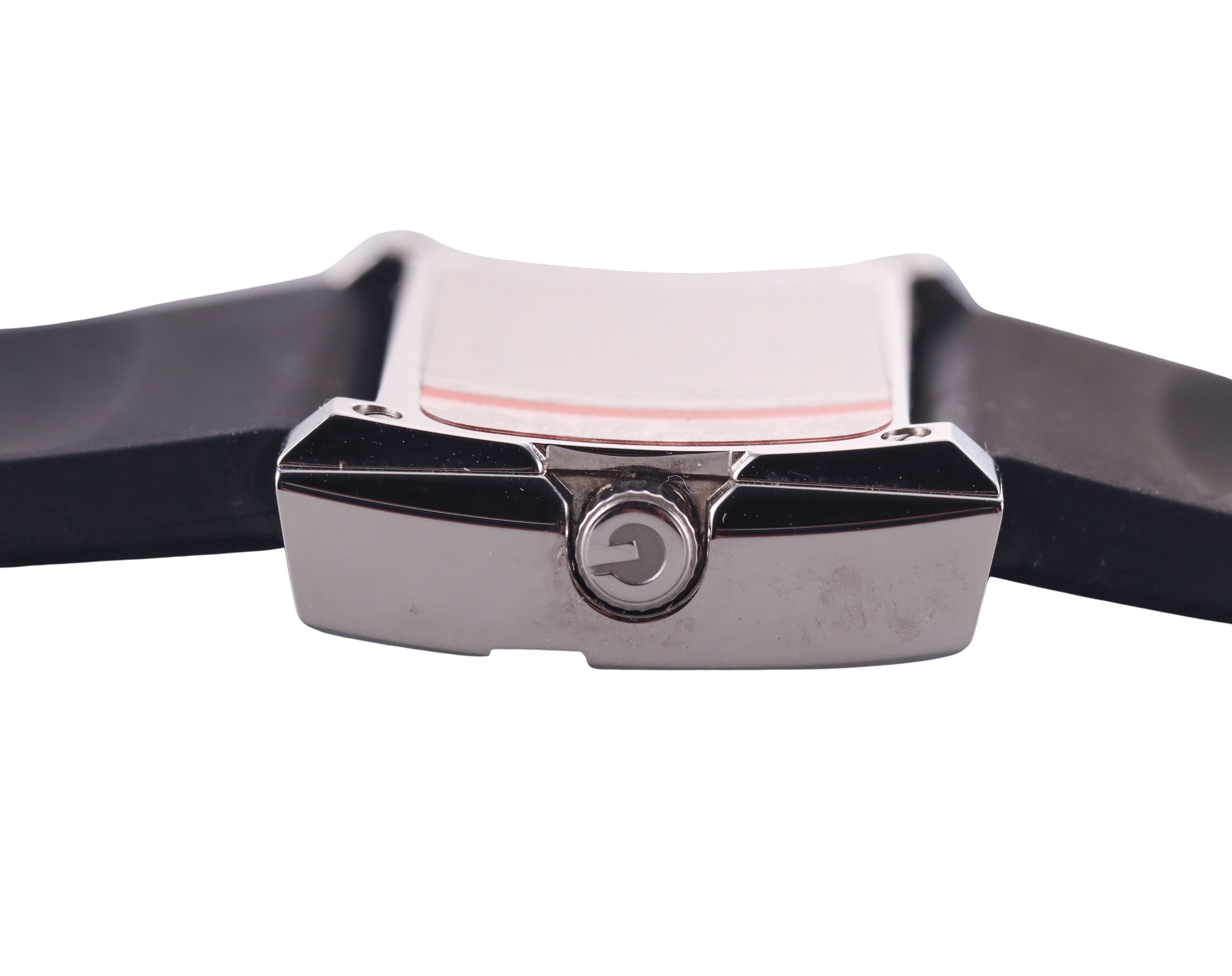 Gucci G Frame Stainless Steel Rubber Watch 100L YA100504