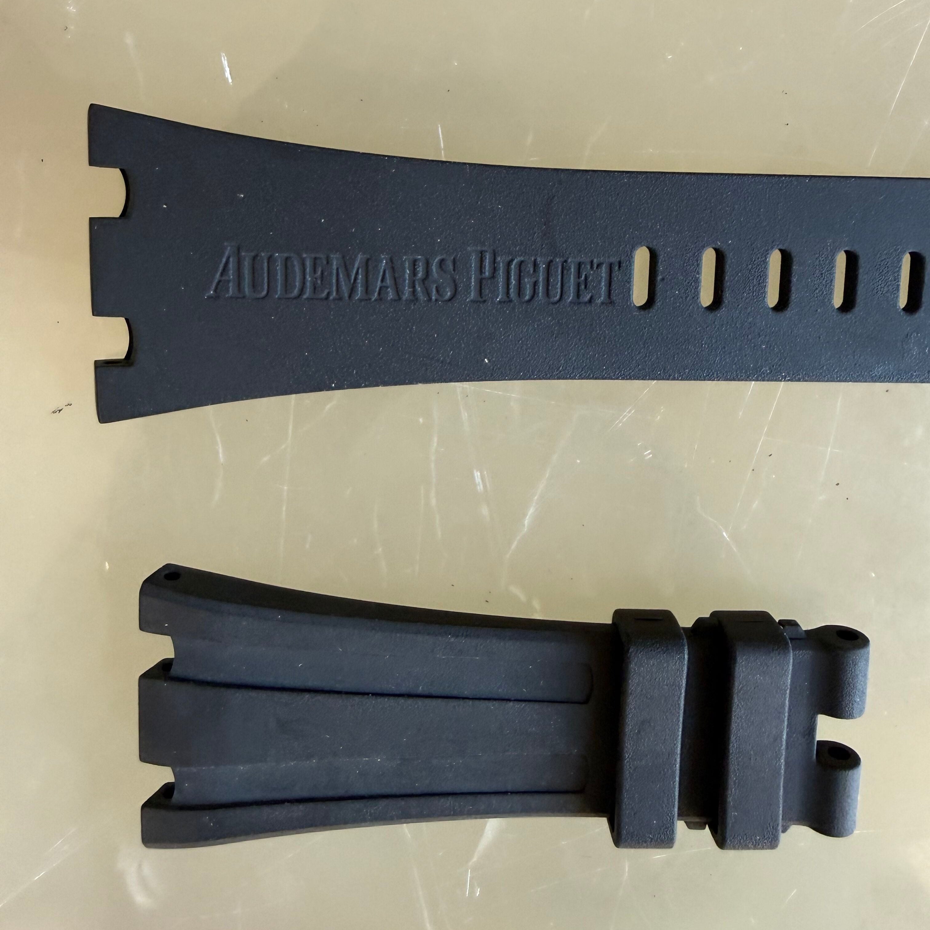 Authentic Audemars Piguet Royal Oak Offshore Black Rubber Watch Strap Band 29mm