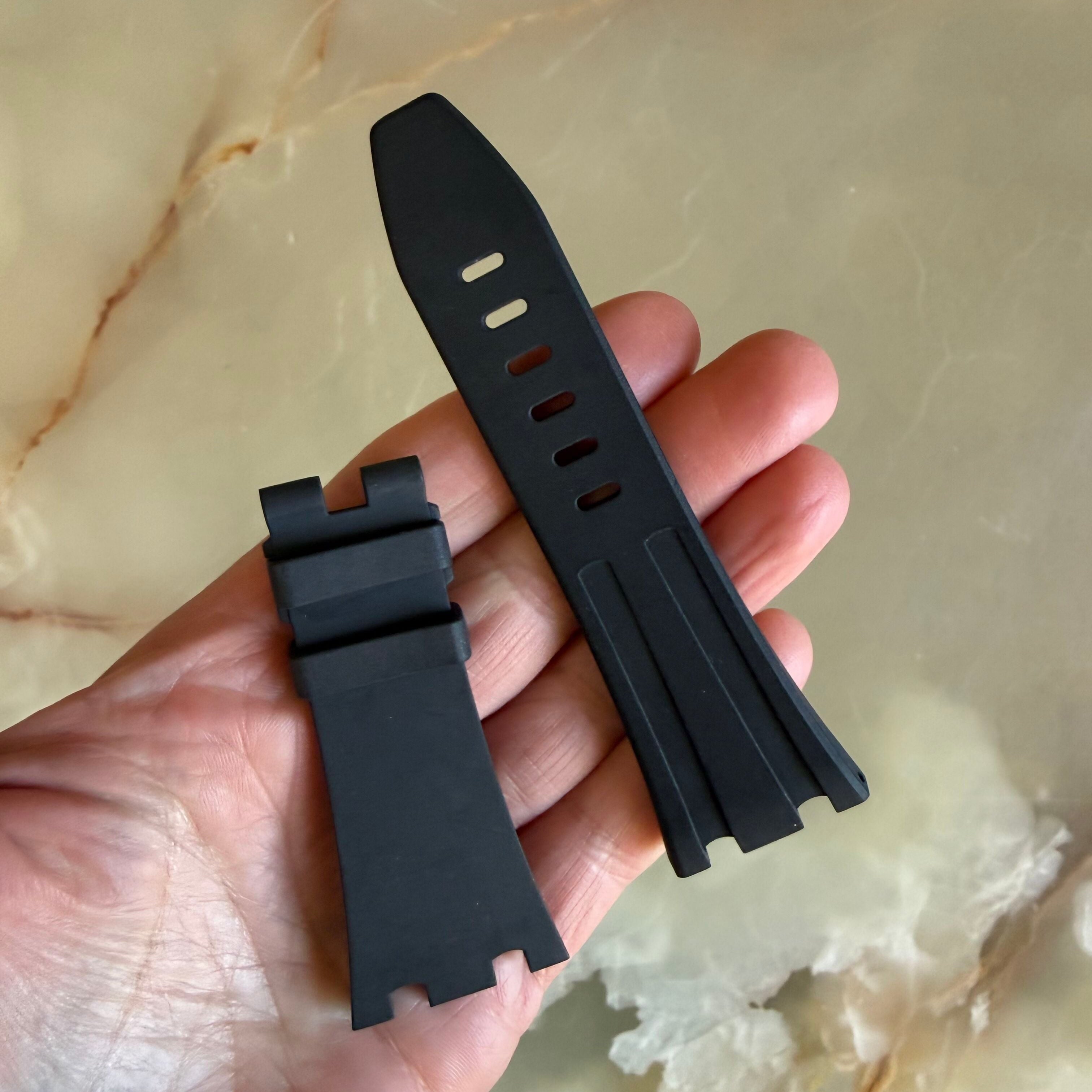 Authentic Audemars Piguet Royal Oak Offshore Black Rubber Watch Strap Band 29mm