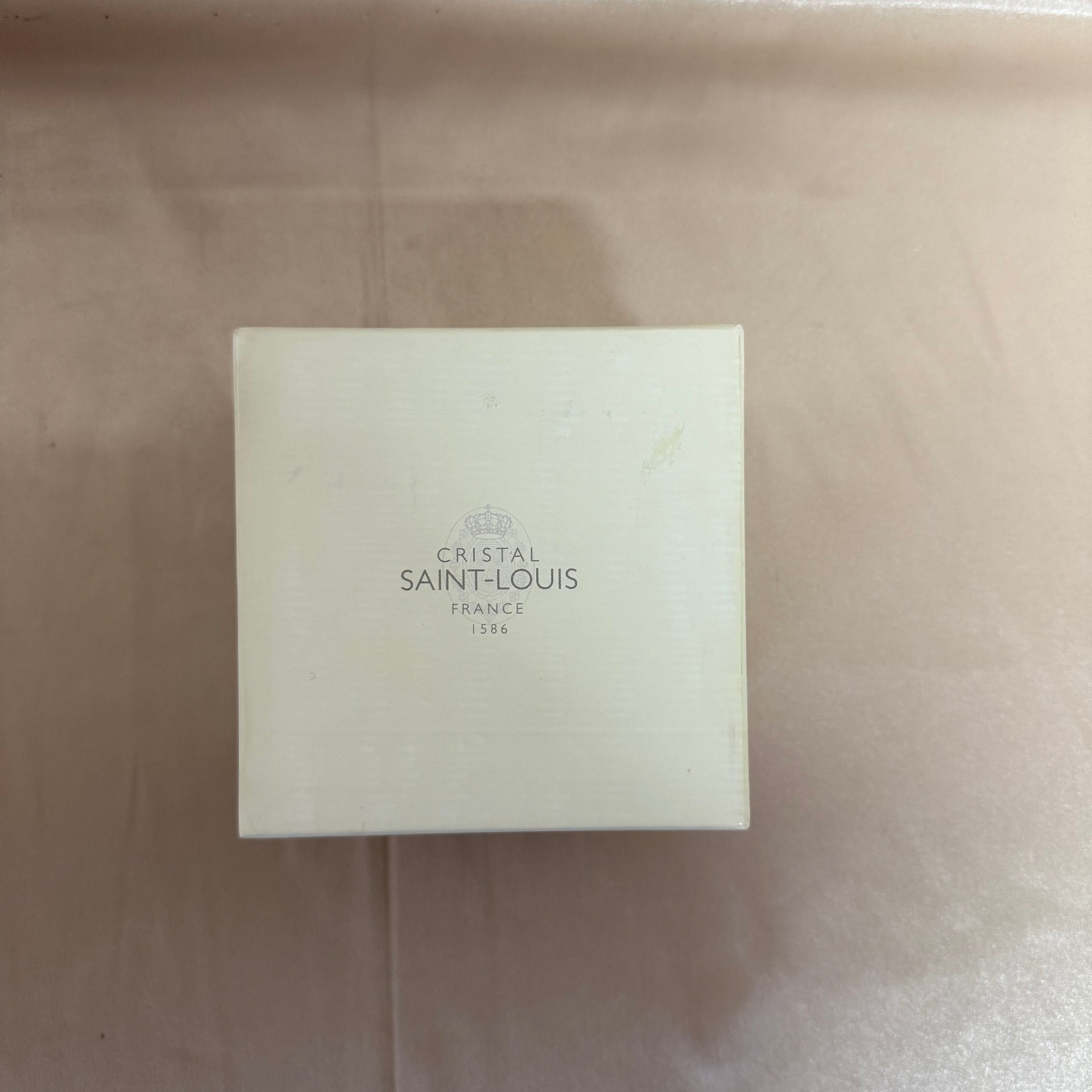 Saint-Louis Pink & Yellow Heart Paperweight