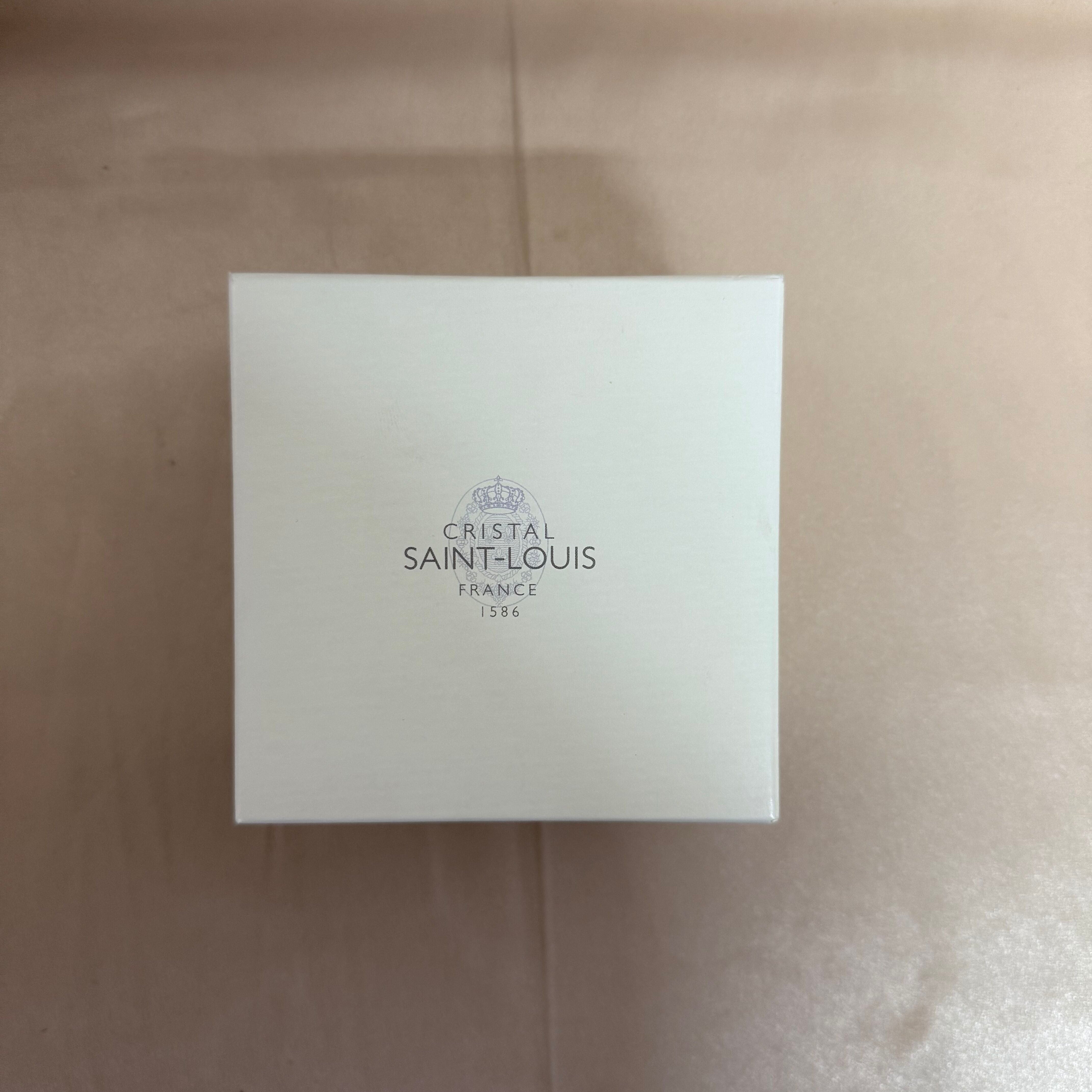 Saint-Louis Blue & Yellow Heart Paperweight