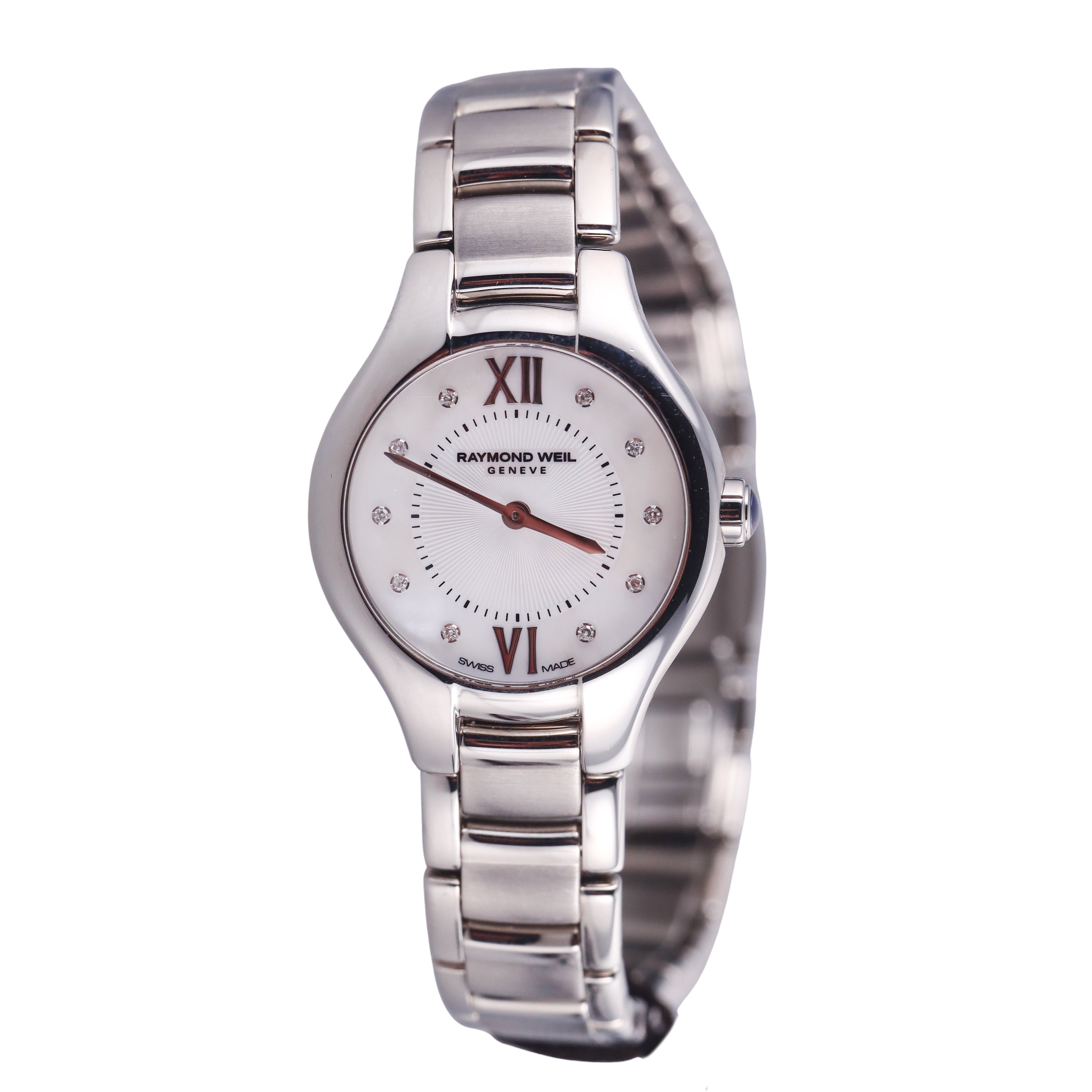 Raymond Weil Noemia Diamond MOP Quartz Ladies Watch 5124-ST-00985 $1150