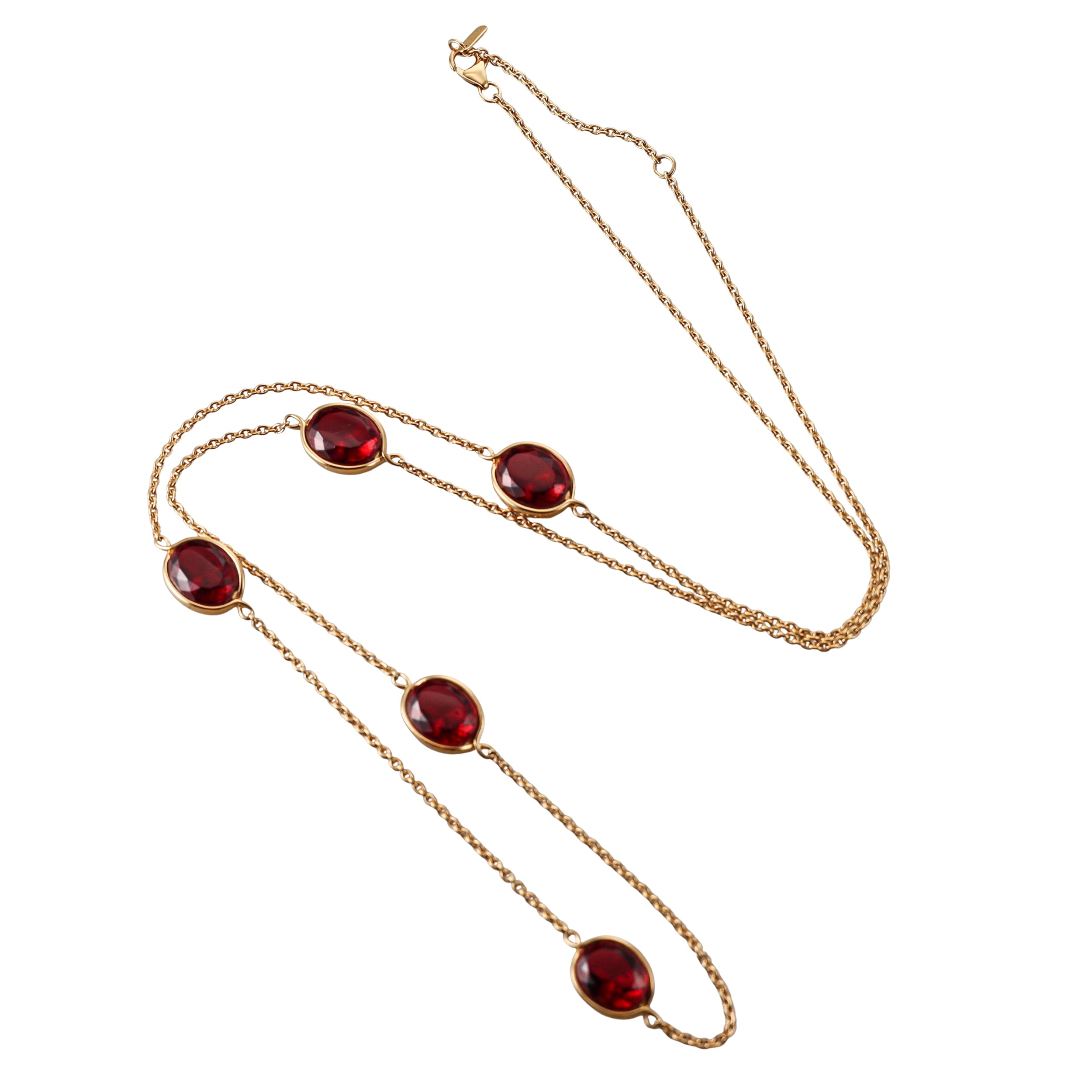 Baccarat Crystal Croise 18k Gold Vermeil Sterling Necklace 2812993