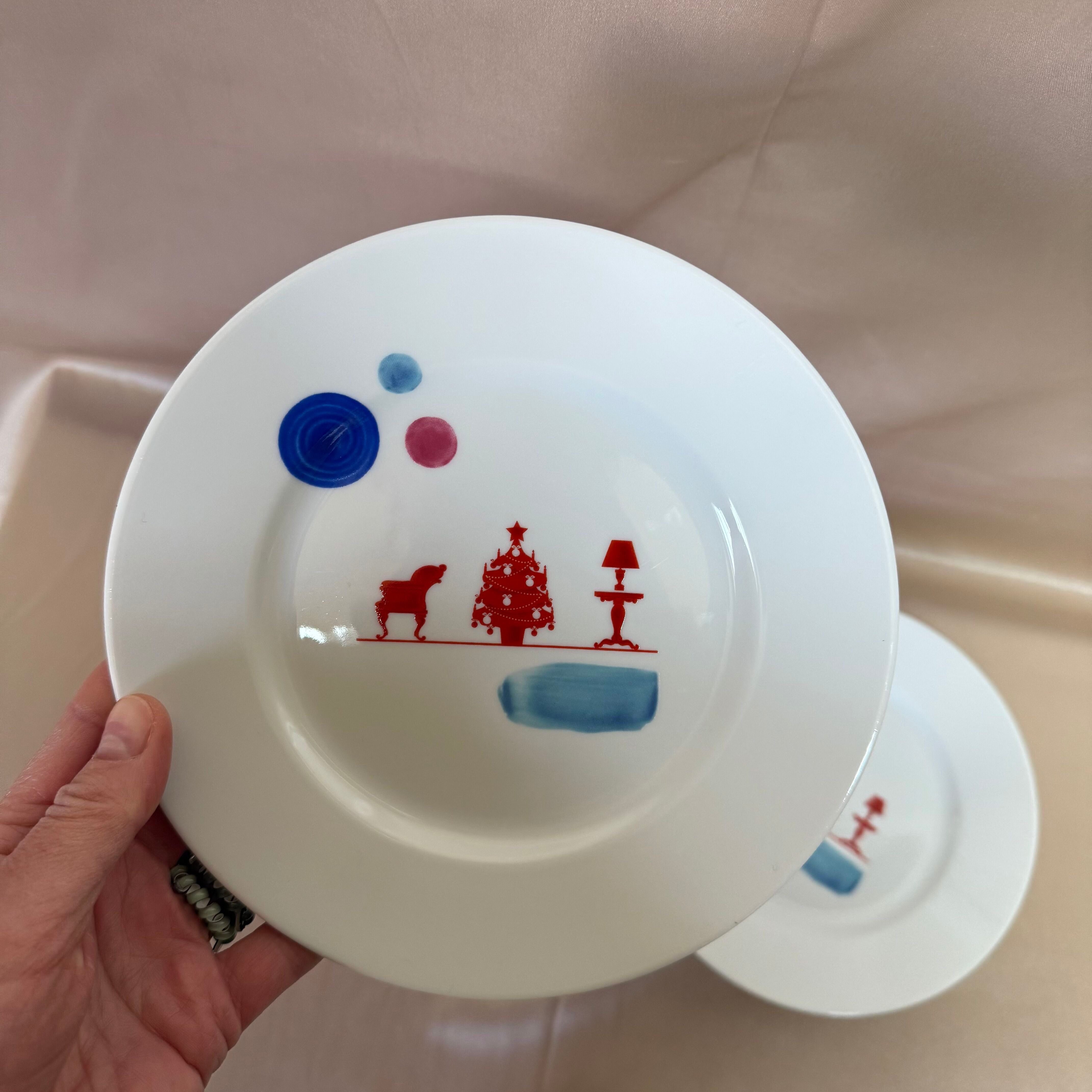 Richard Ginori Paola Navone Collection Casa Dolce Casa Dessert Plate Set of 6 #2