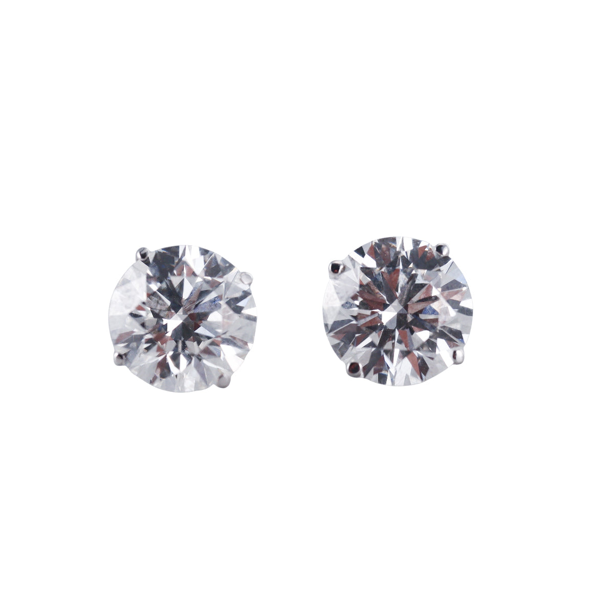 14k Solid Gold Lab Grown 12.46ctw Diamond Stud Earrings and Jackets