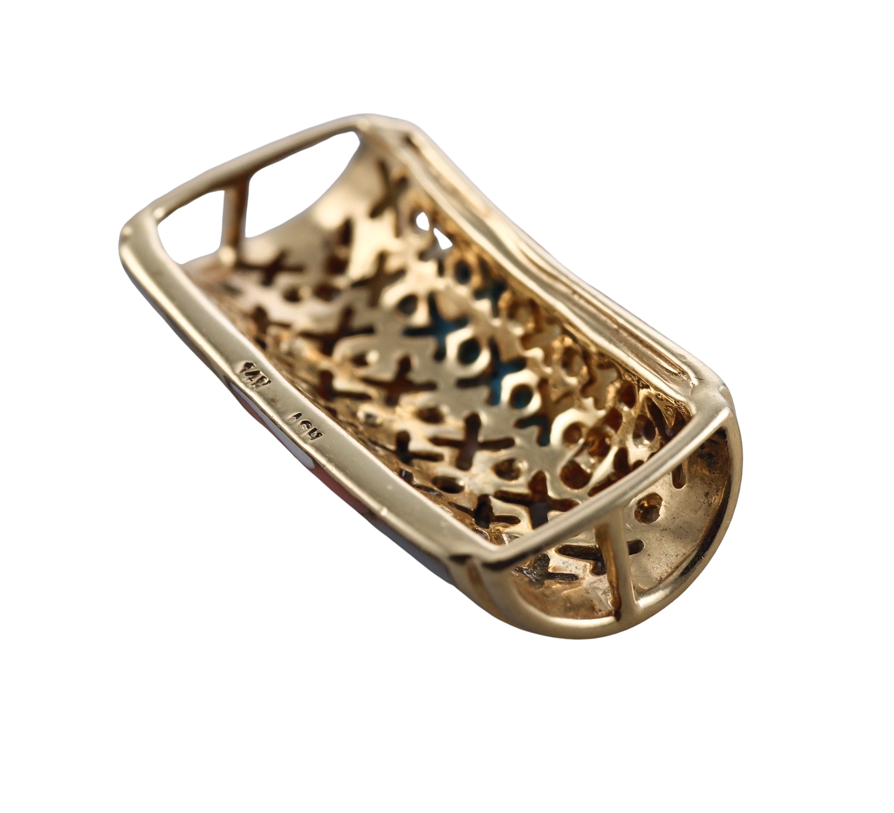 Asch Grossbardt 14k Gold Diamond Pendant