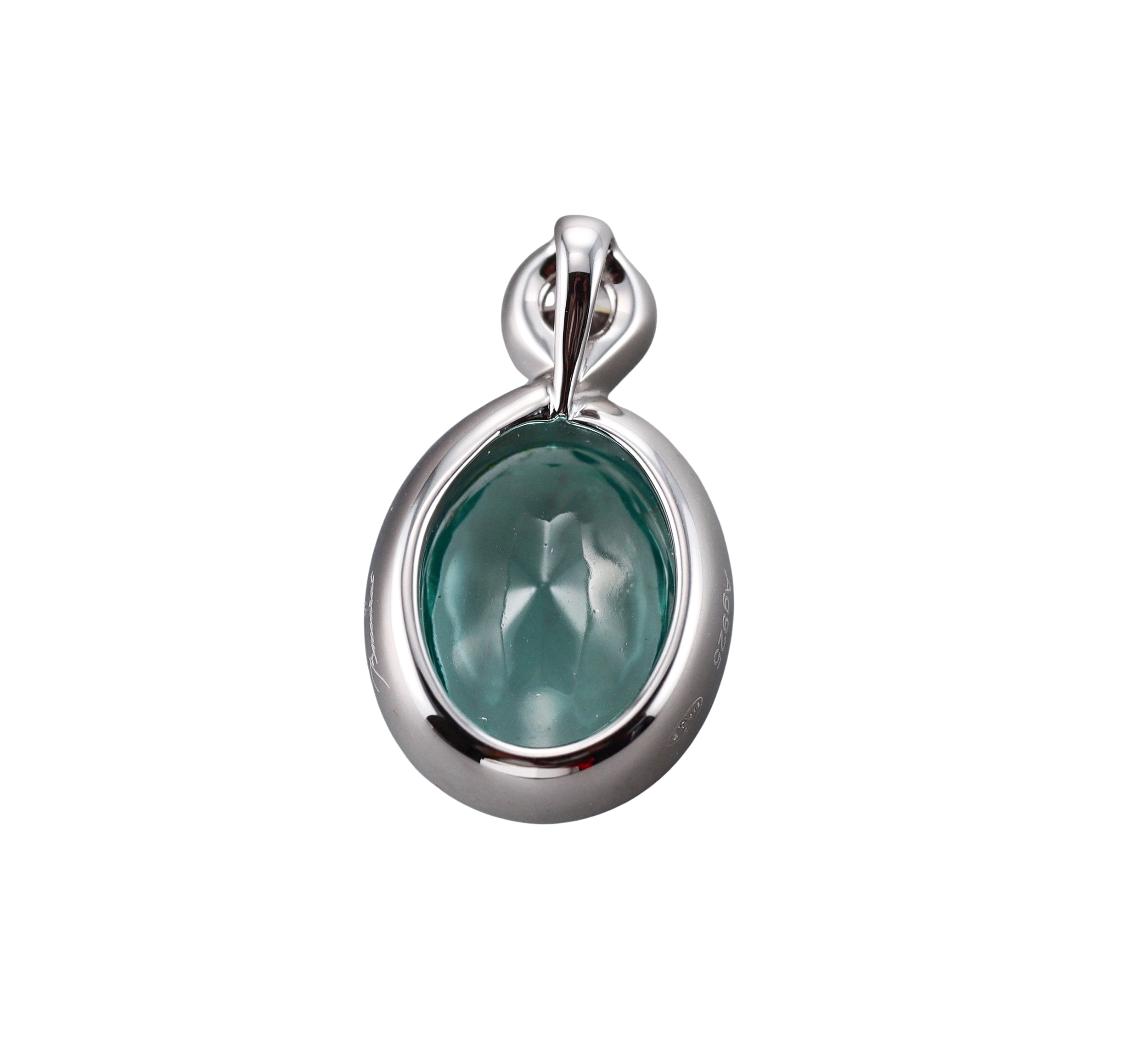 Baccarat Crystal Croise Sterling Silver Turquoise Pendant 2812945