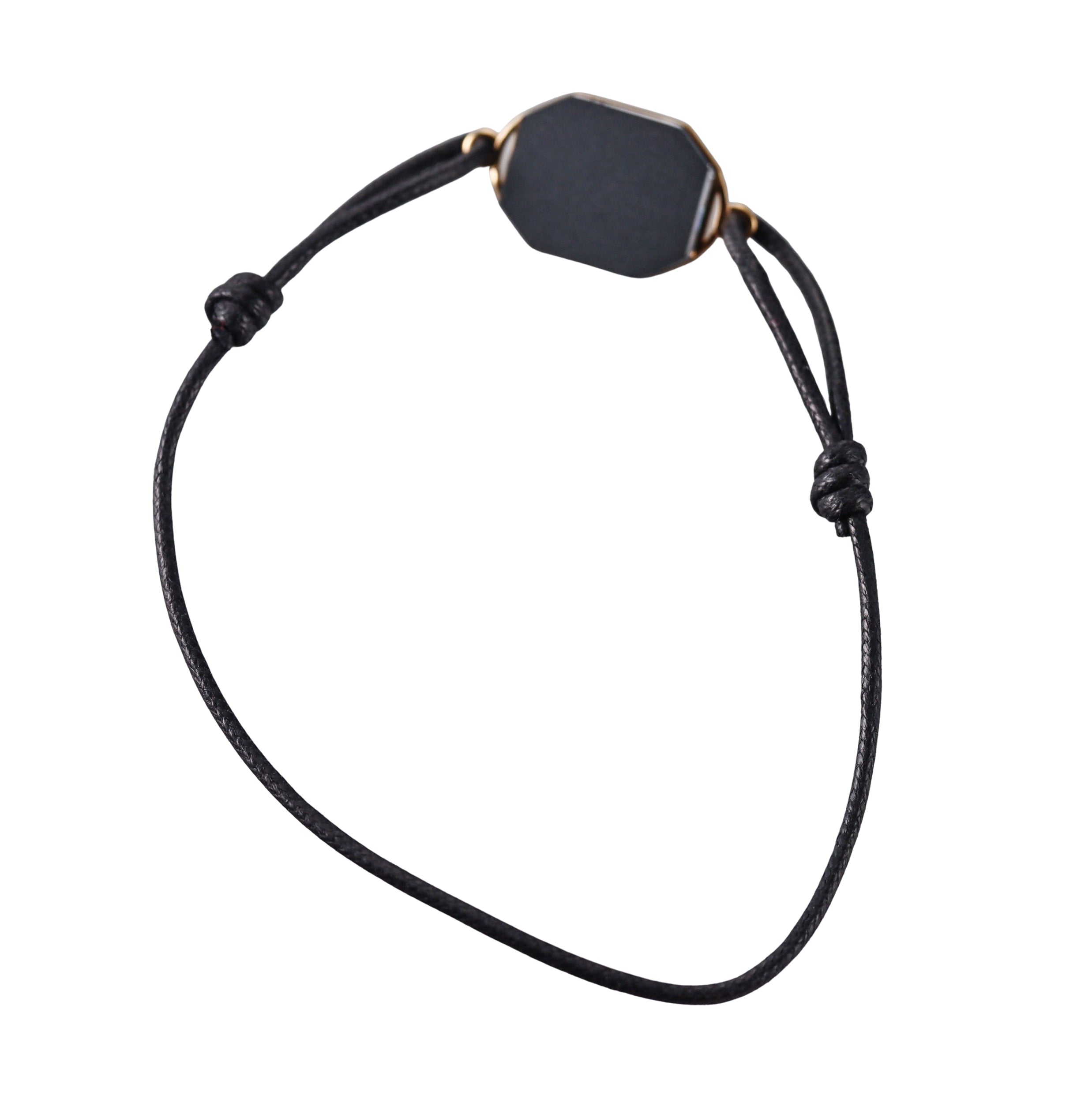 Baccarat Harcourt Sterling 18k Gold Plated Blue Crystal Mirror Leather Bracelet 2814693