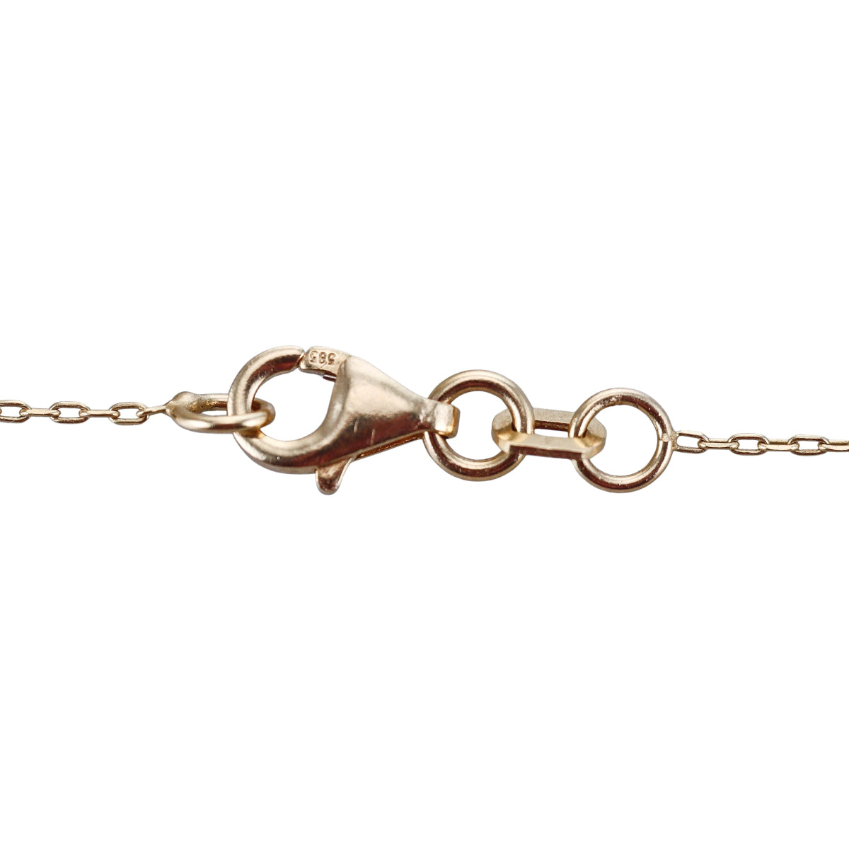 14k Solid Yellow Gold Lab Grown 0.30ctw Cross Pendant Necklace