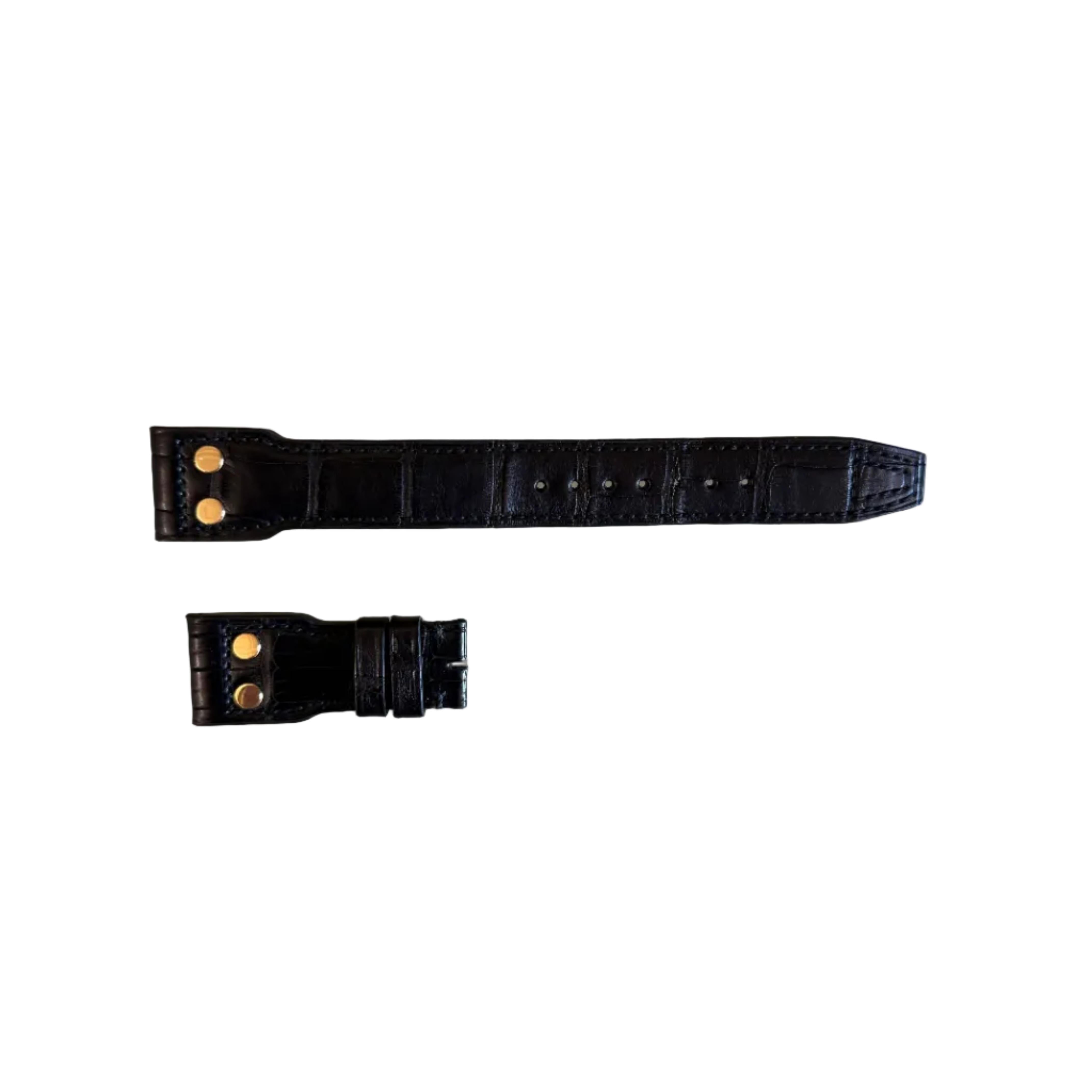 Authentic IWC Black Alligator Watch Band Strap for Big Pilot Watch 22.5mm