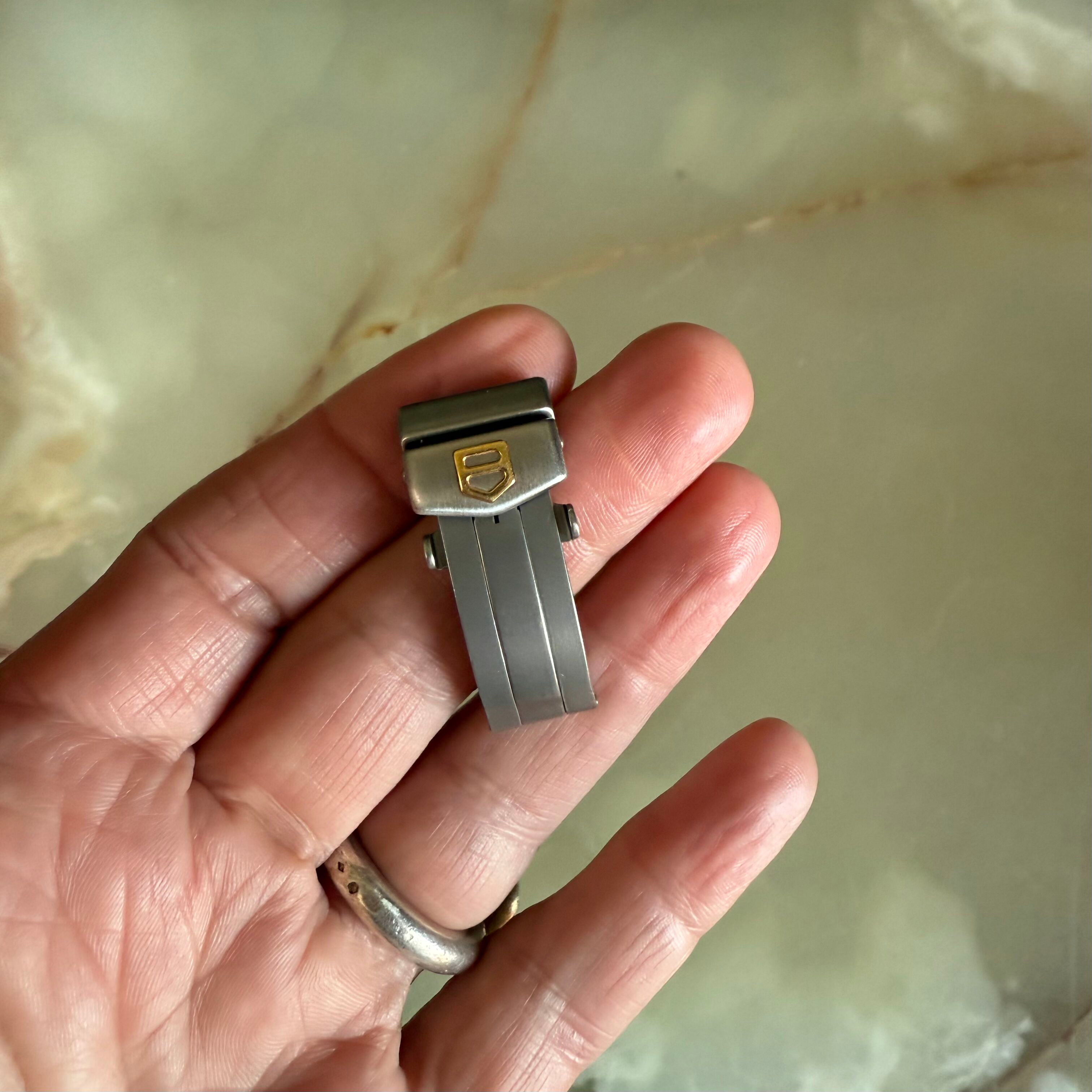 Authentic TAG Heuer Kirium SEL Steel Gold Deployment Clasp 14mm FC5003