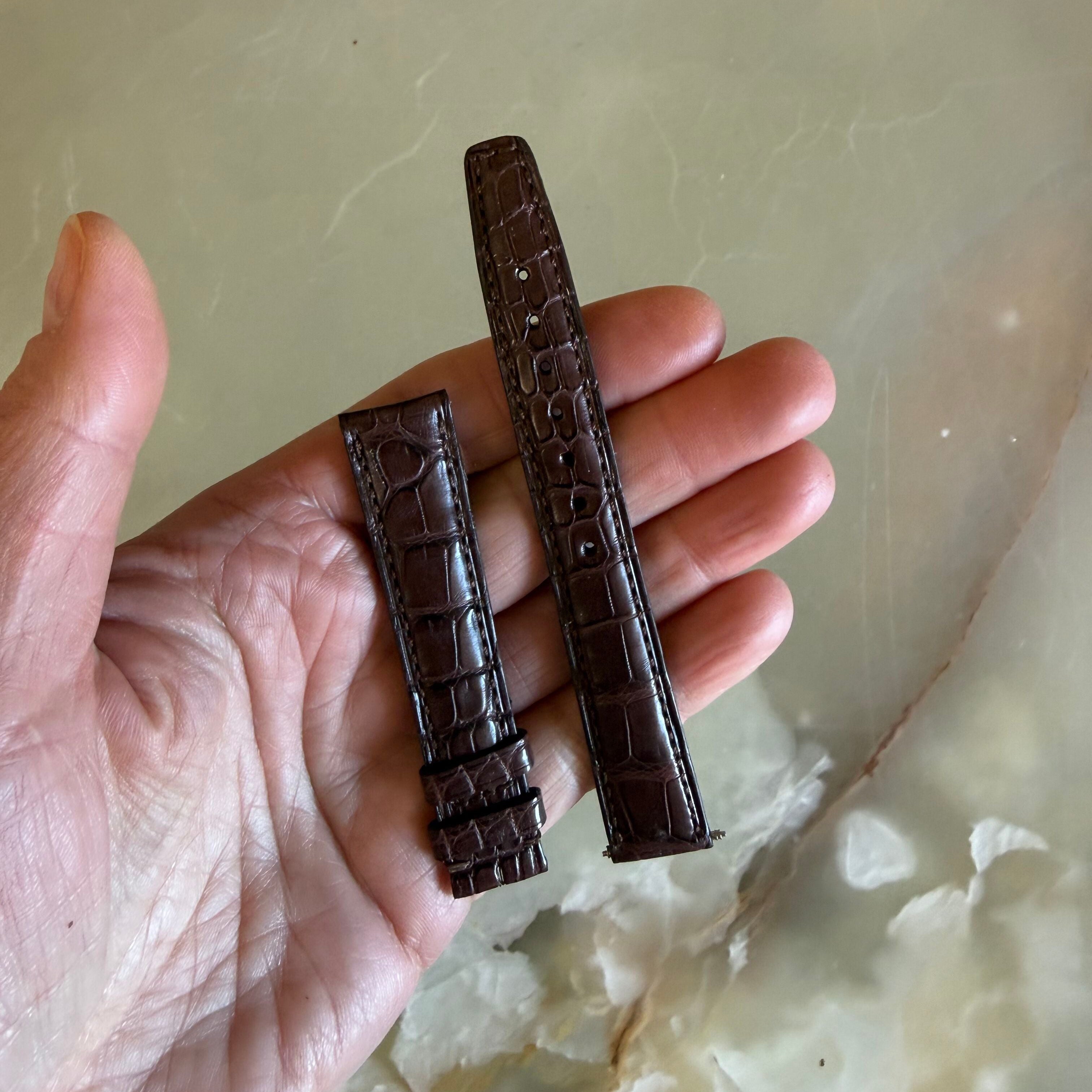 Authentic IWC Brown Crocodile Watch Band Strap 16mm