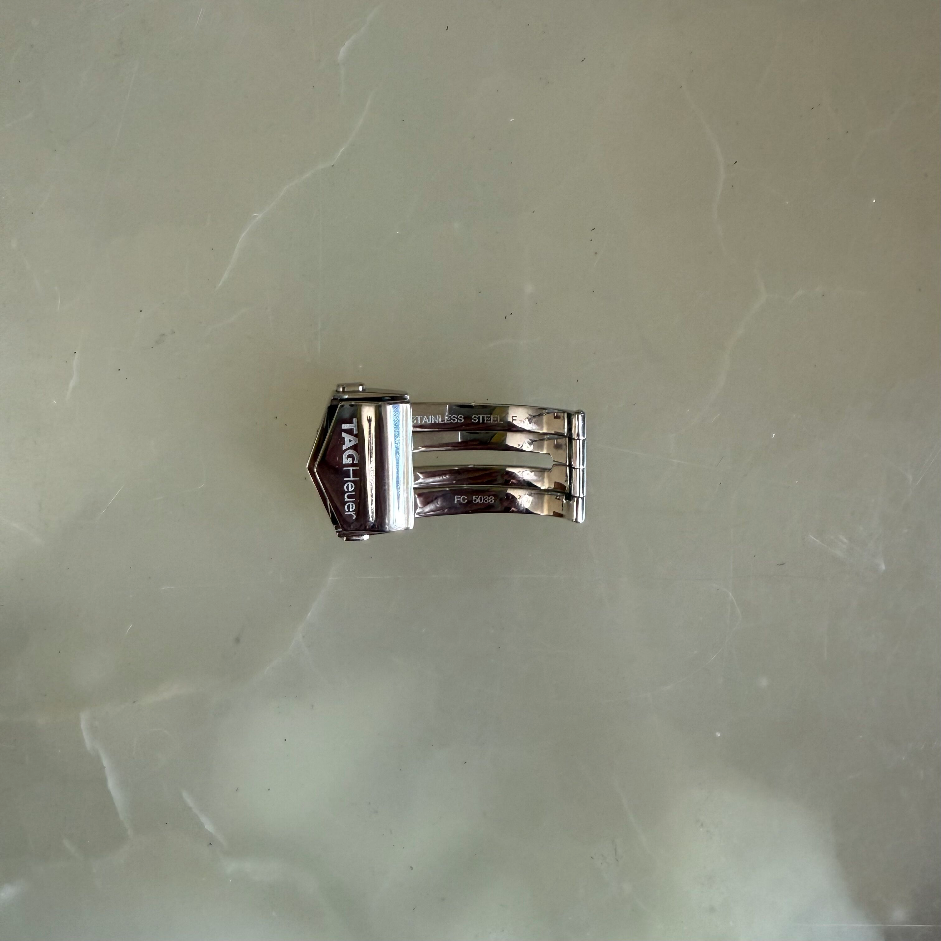 Authentic TAG Heuer SLR Steel Deployment Clasp 20mm FC5038