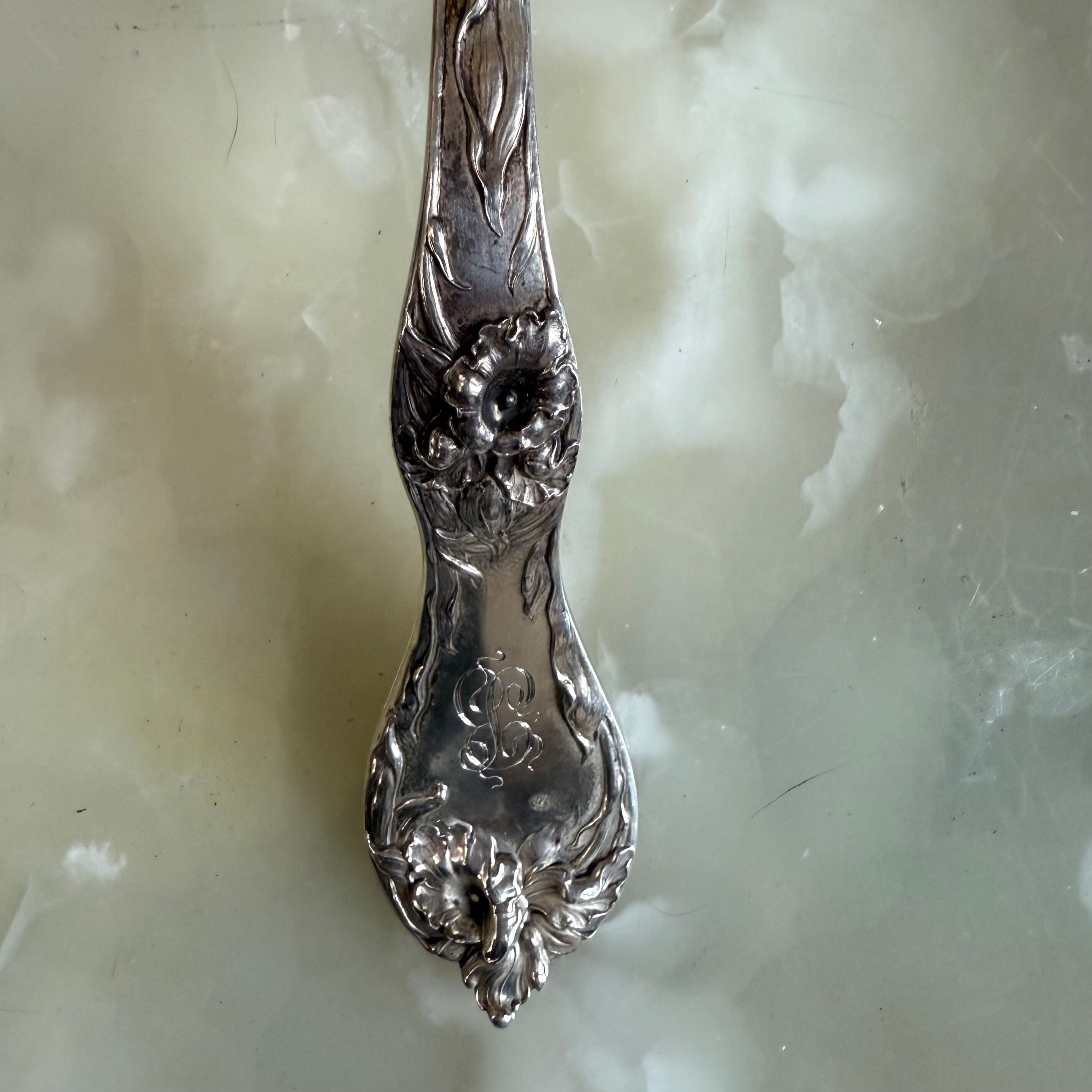 Reed & Barton Les Cinq Fleurs Sterling Large Soup Ladle