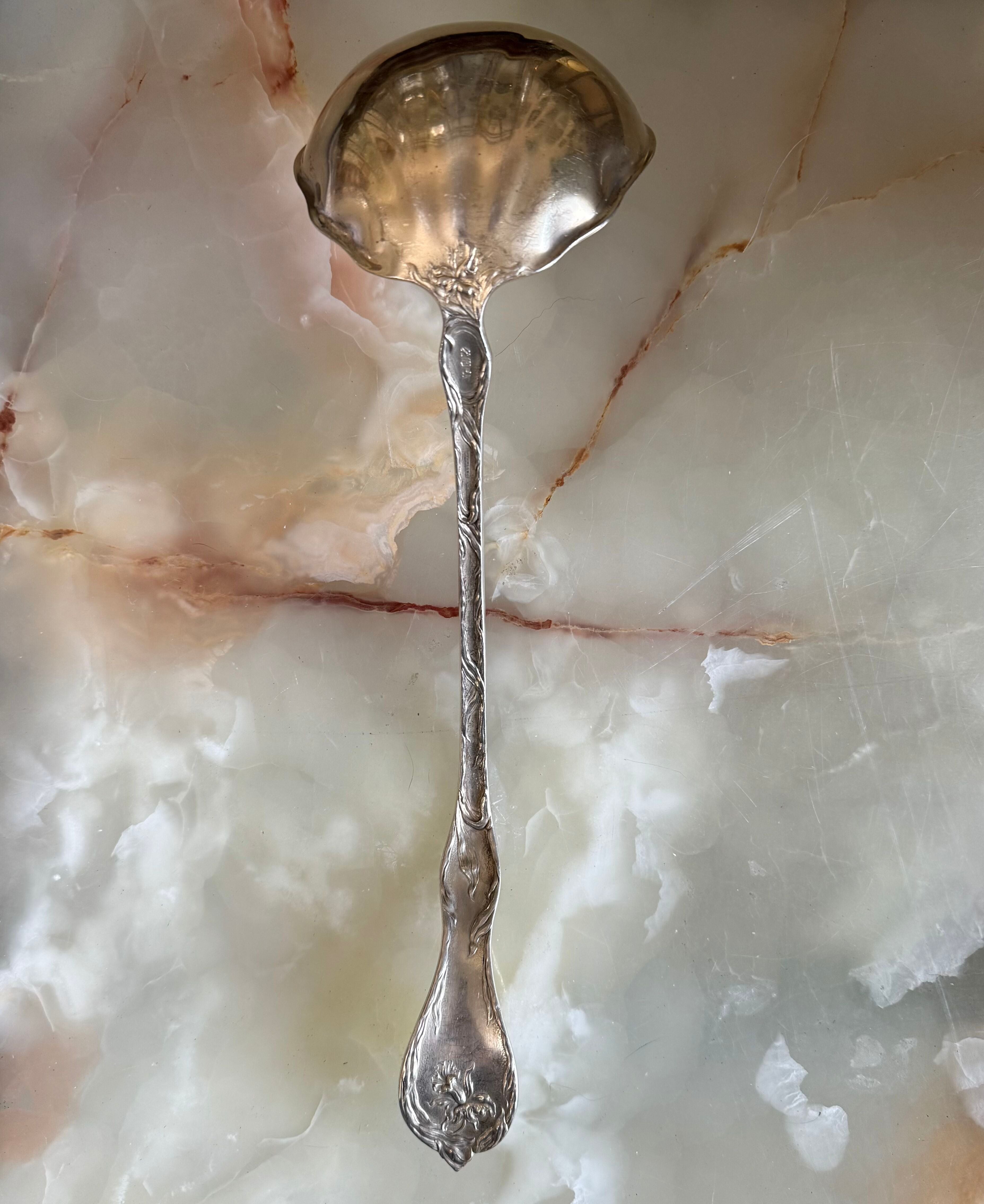 Reed & Barton Les Cinq Fleurs Sterling Large Soup Ladle