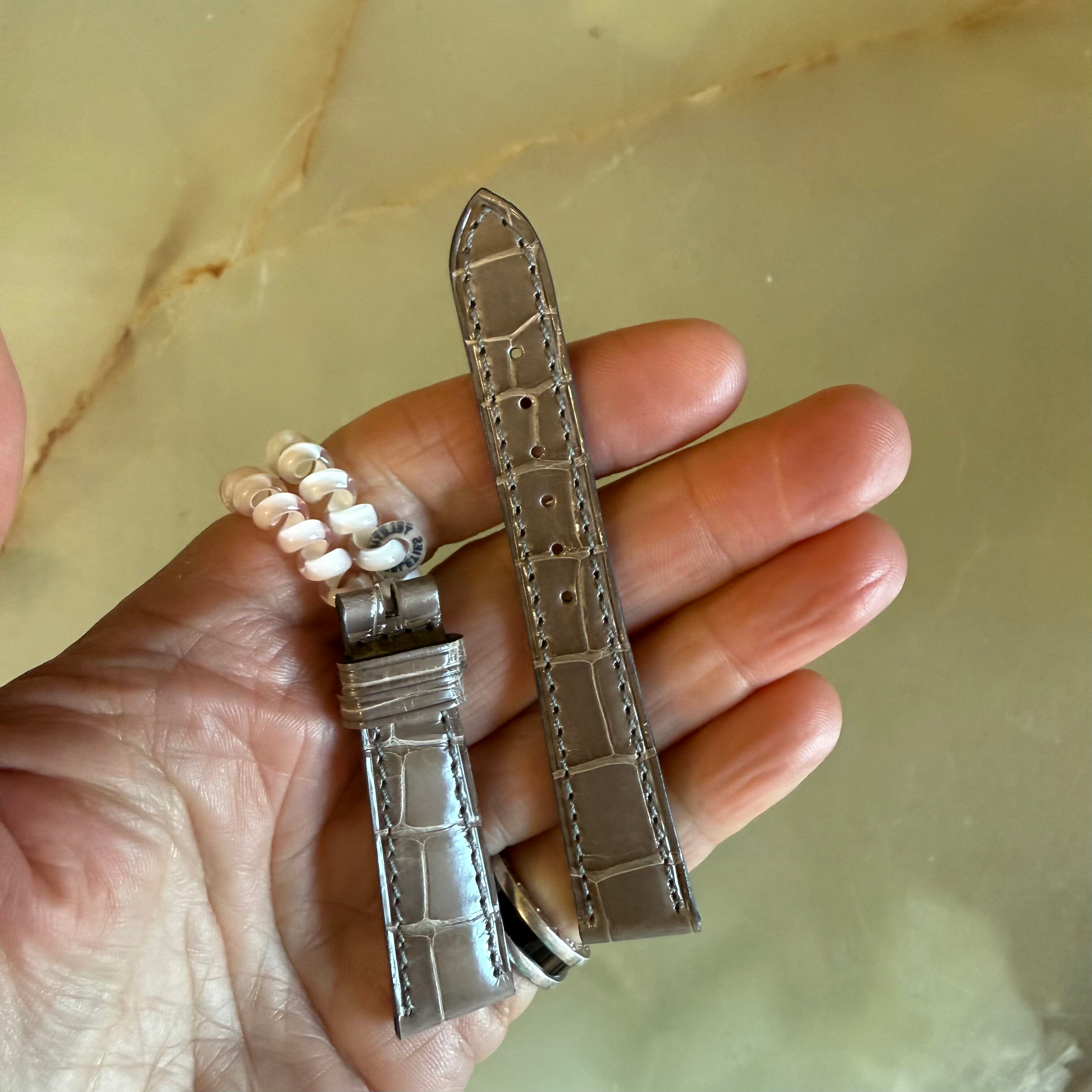 Authentic Patek Philippe Gray Alligator Watch Strap Band 15mm