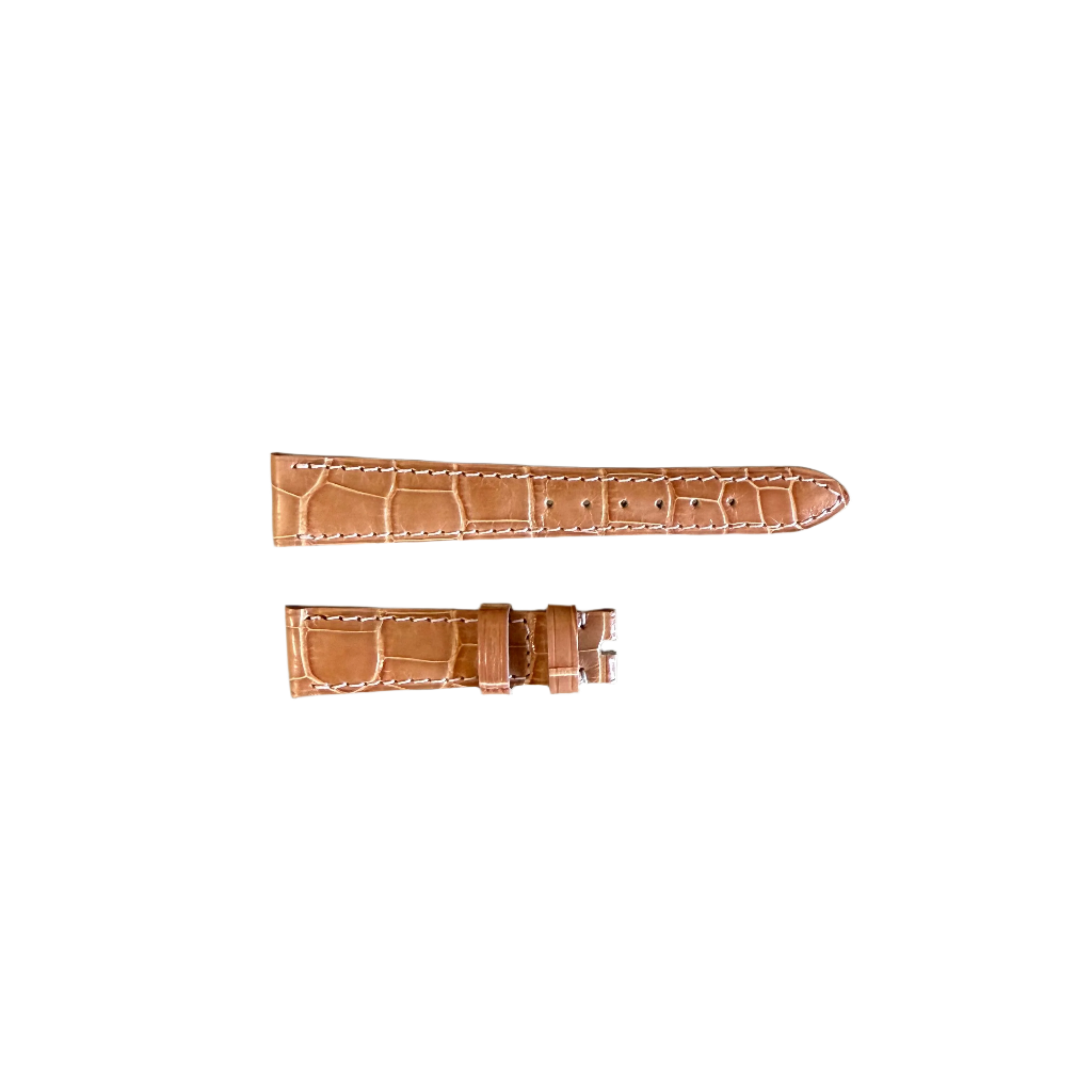Authentic Patek Philippe Beige Alligator Watch Strap Band 15mm