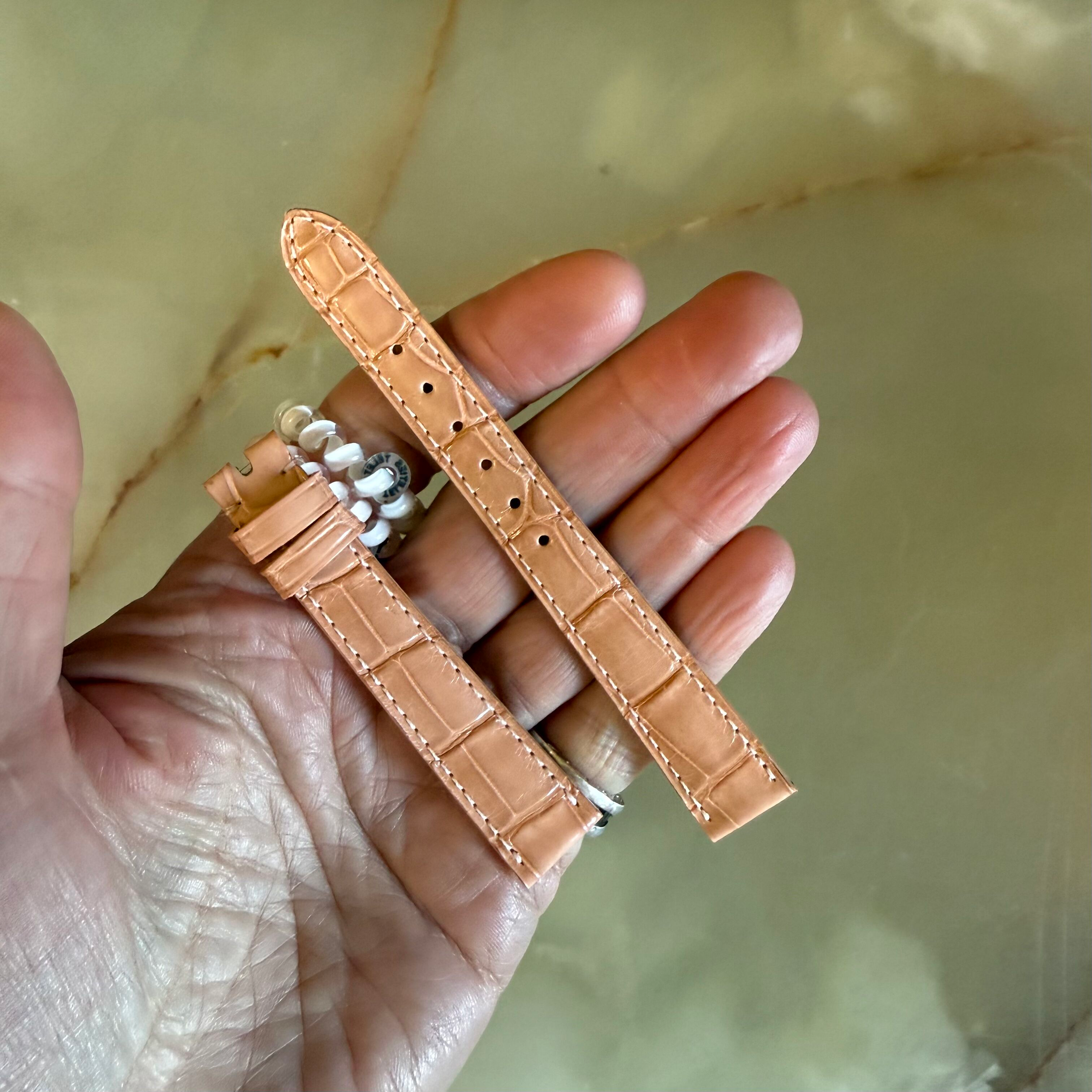 Authentic Patek Philippe Pink Alligator Watch Strap Band 15mm