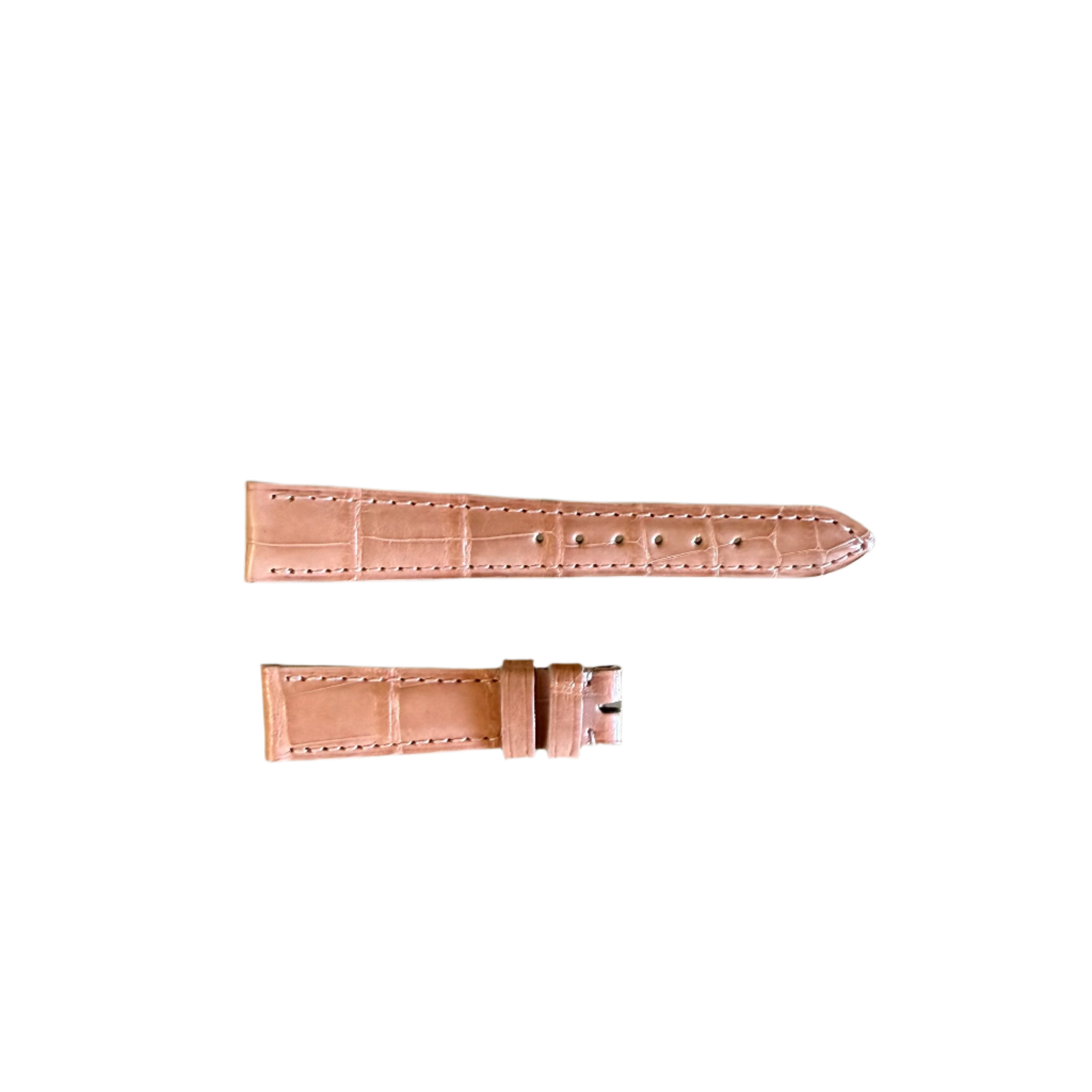 Authentic Patek Philippe Shiny Pink Alligator Watch Strap Band 15mm