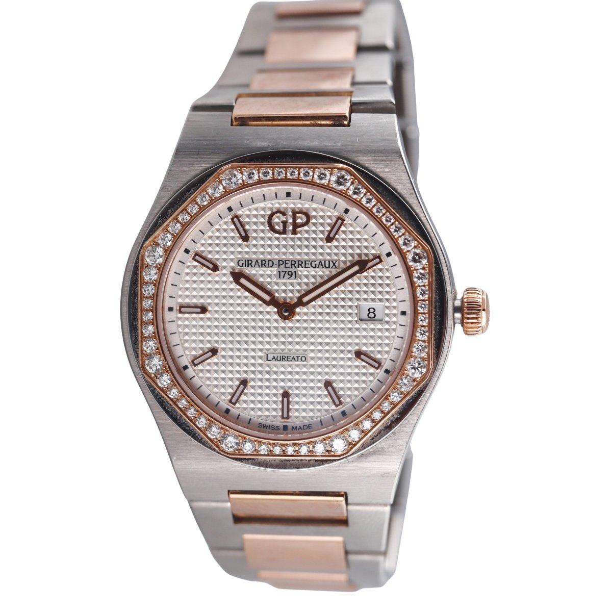 Girard Perregaux Laureato Steel Diamond Automatic Watch