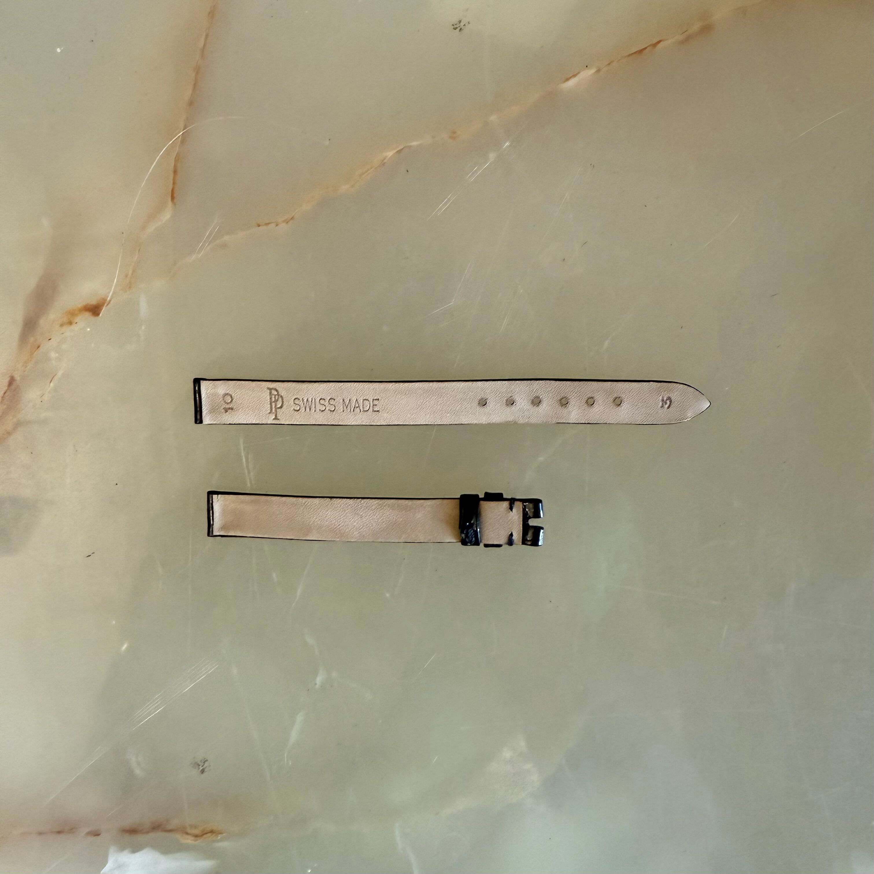 Authentic Patek Philippe Black Alligator Watch Strap Band 10mm