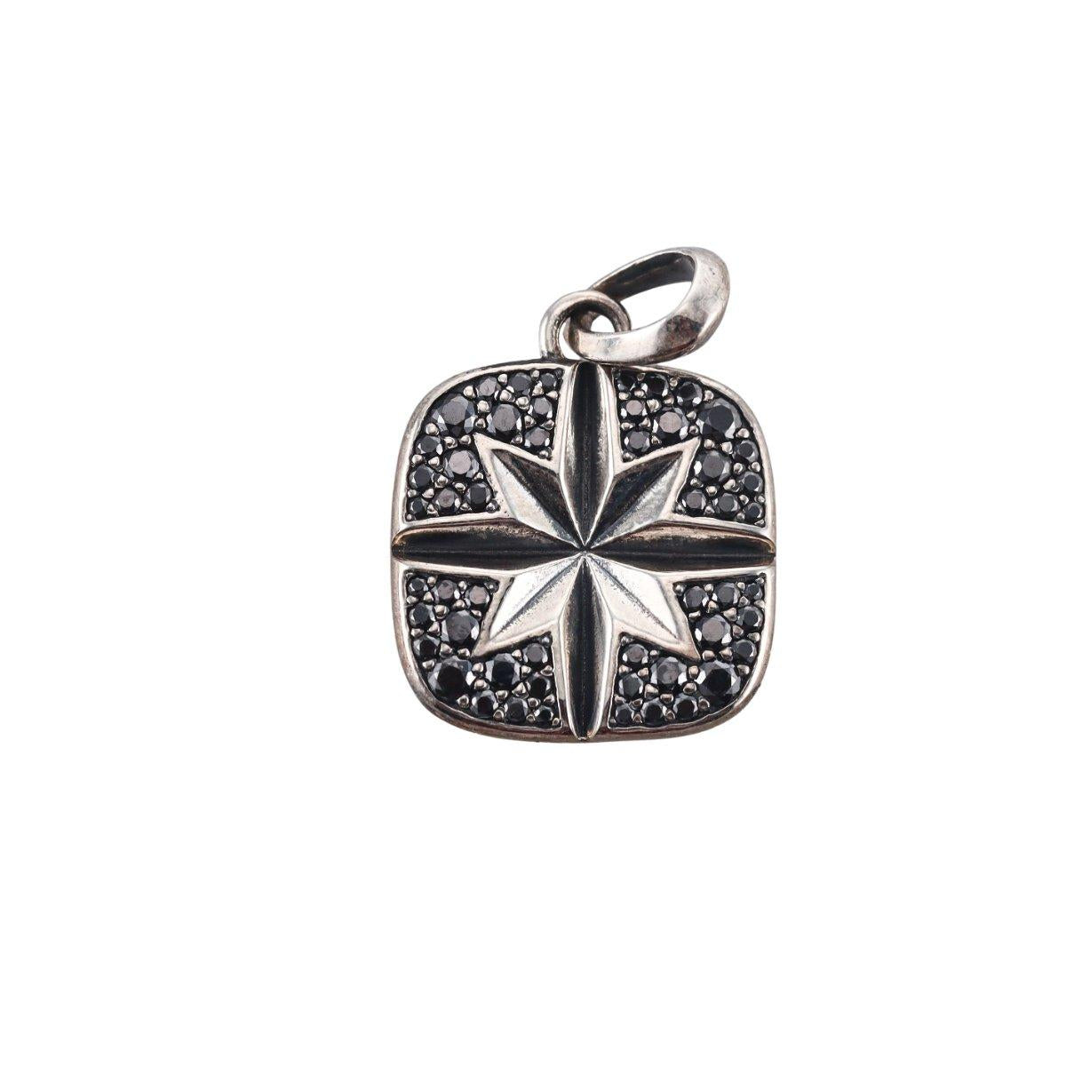David Yurman Sterling Black Spinel Maritime North Star Pendant