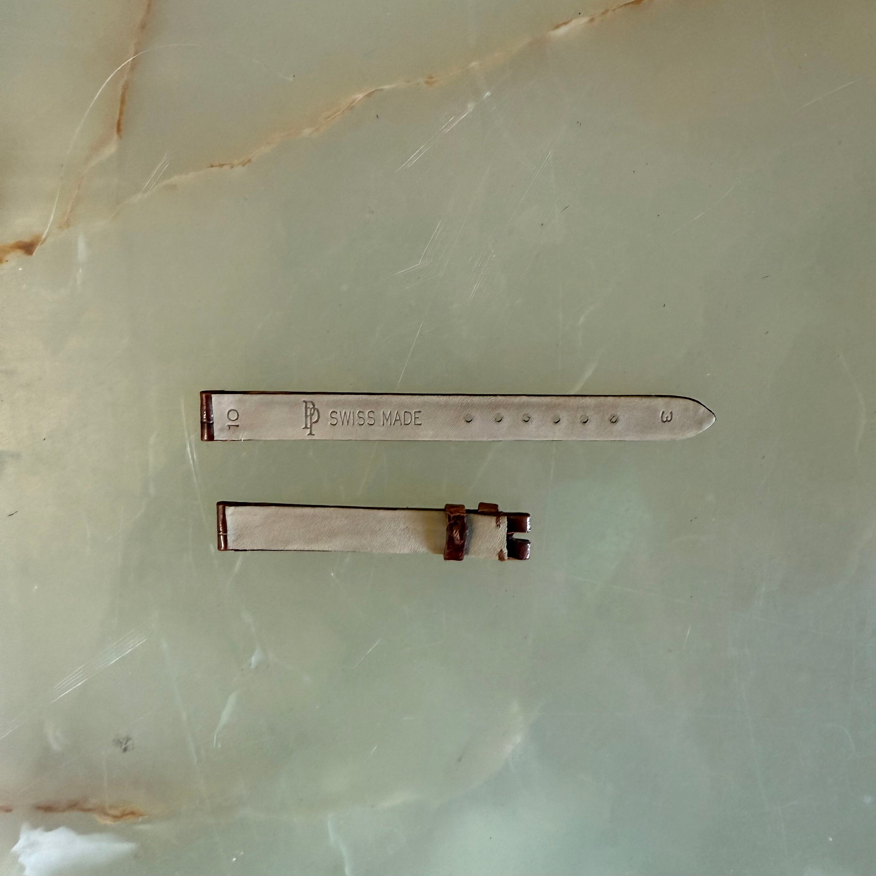 Authentic Patek Philippe Dark Brown Alligator Watch Strap Band 10mm