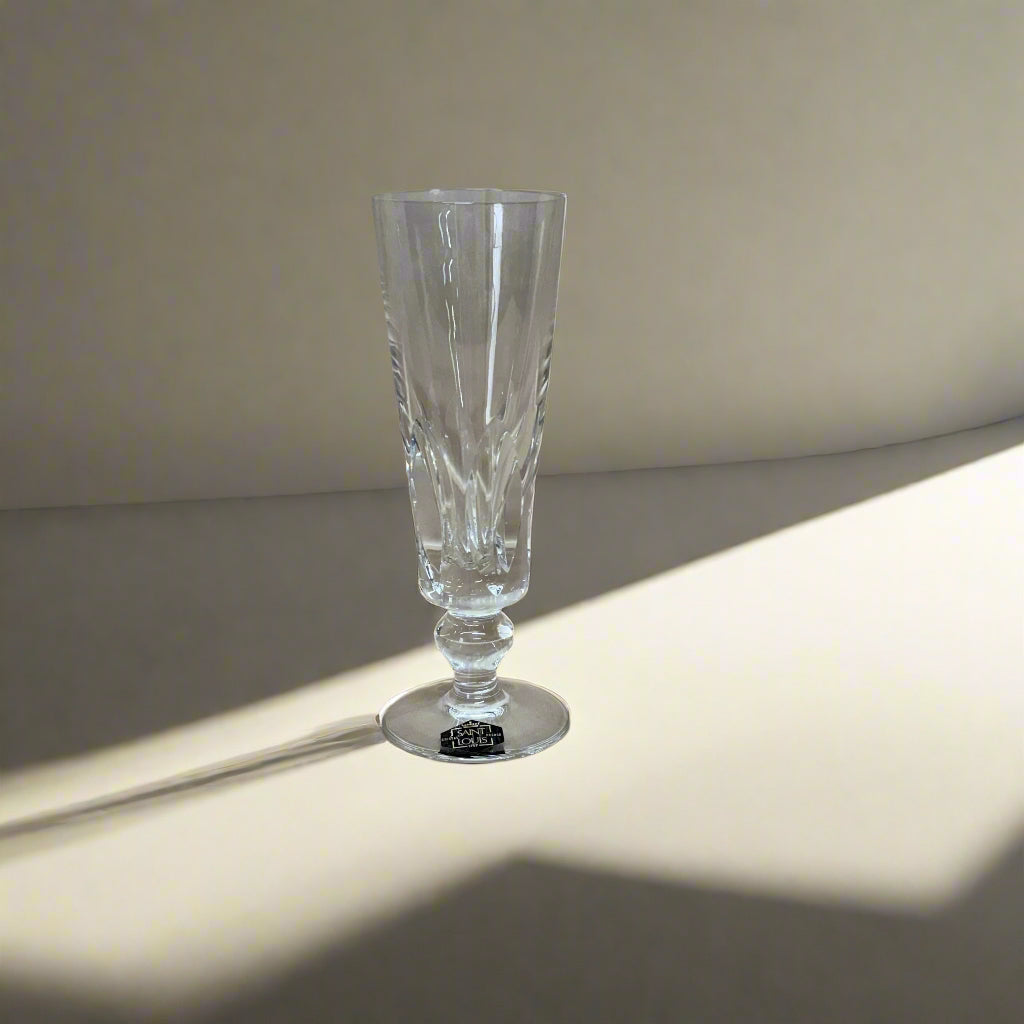 Saint-Louis Jersey Crystal Fluted Champagne Glass