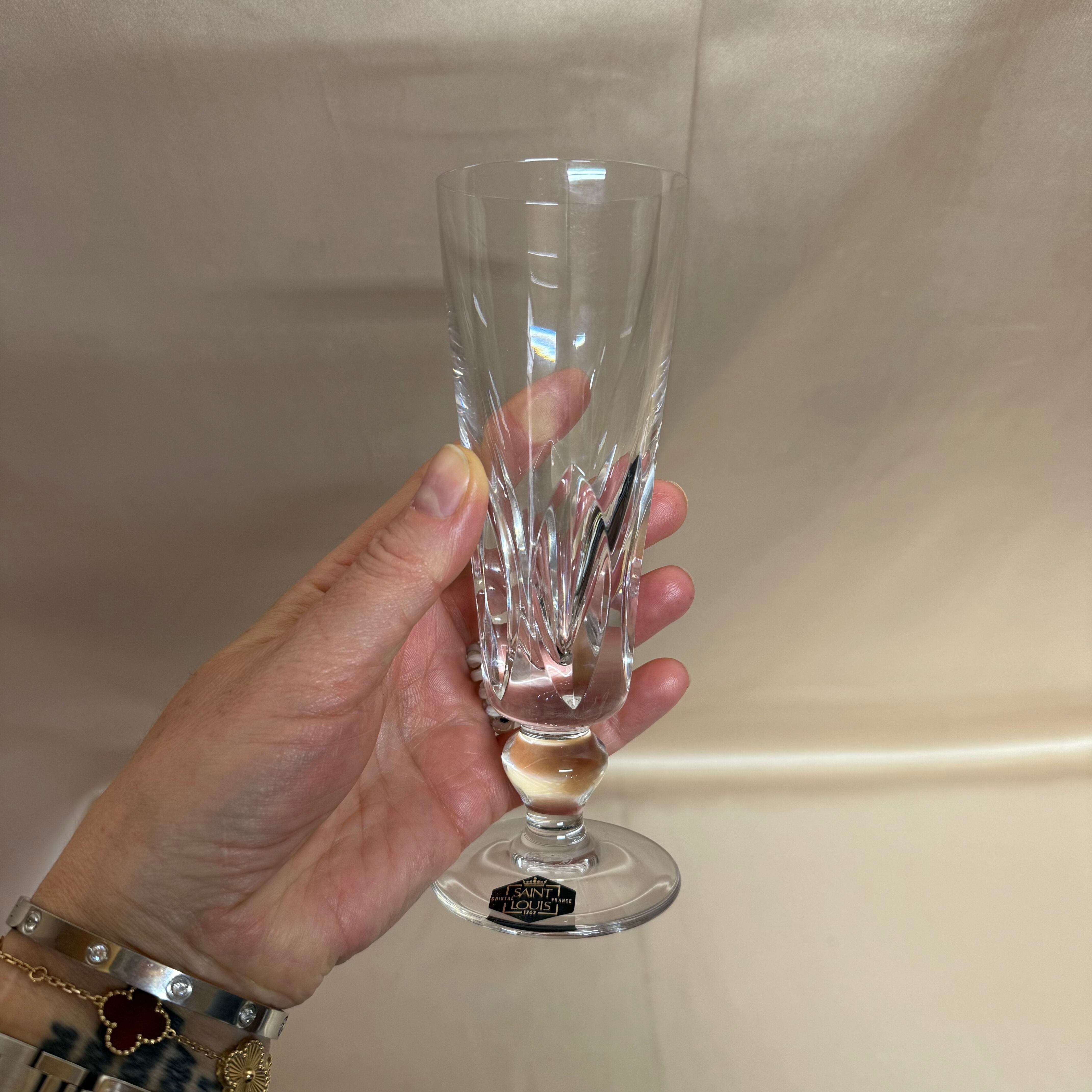 Saint-Louis Jersey Crystal Fluted Champagne Glass