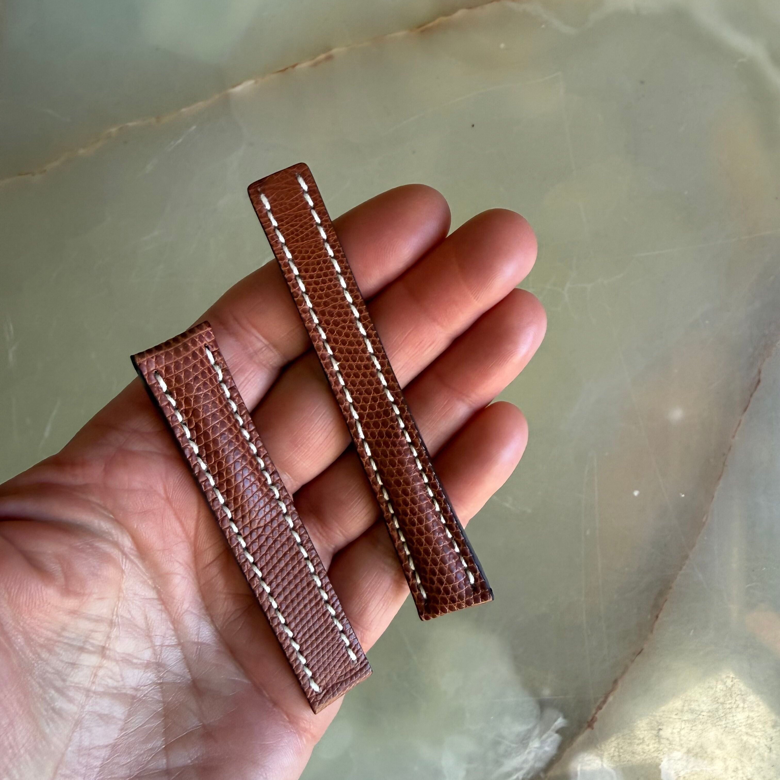 Authentic Breitling Brown Lizard Watch Strap Band 16mm