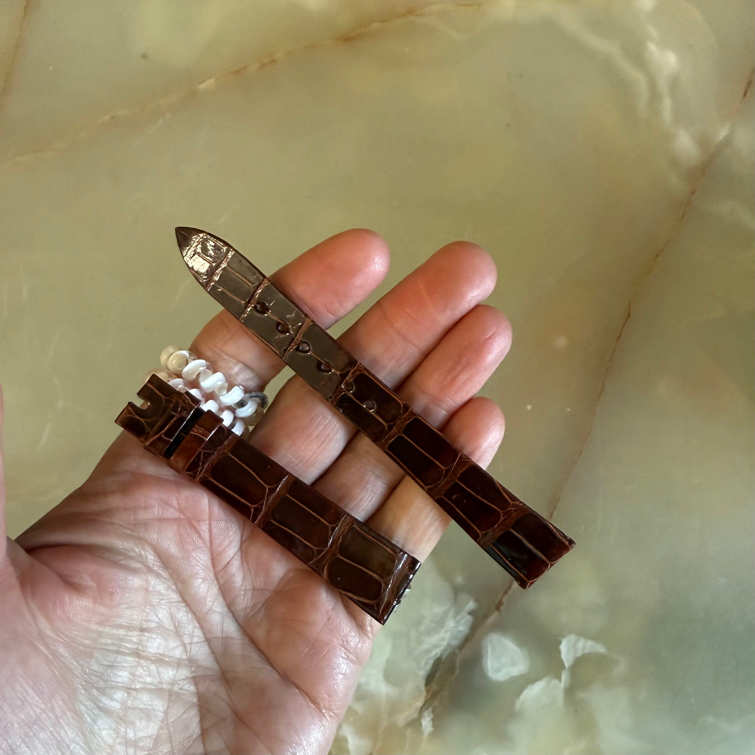 Authentic Patek Philippe Brown Crocodile Watch Strap Band 16mm