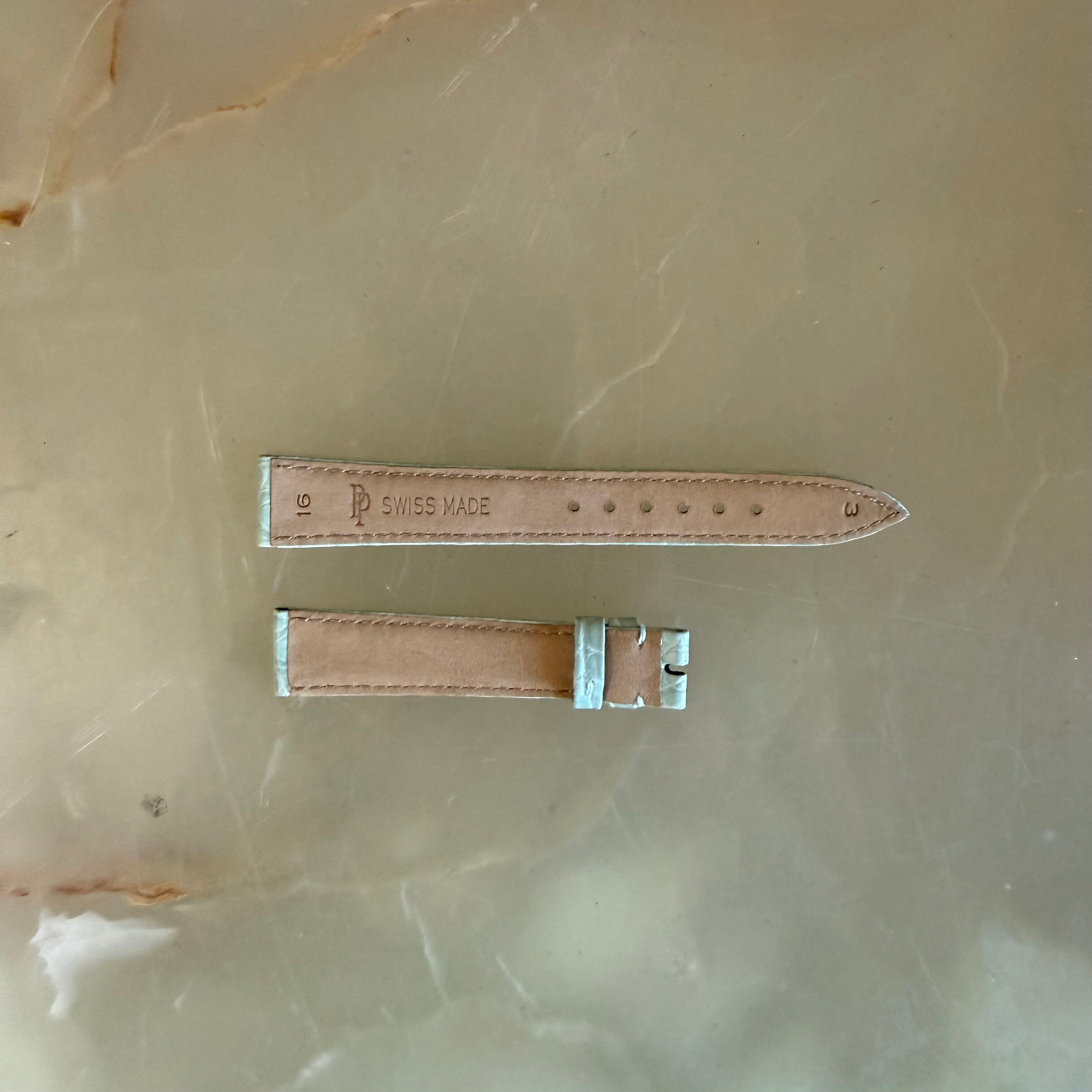 Authentic Patek Philippe Blue Alligator Watch Strap Band 16mm