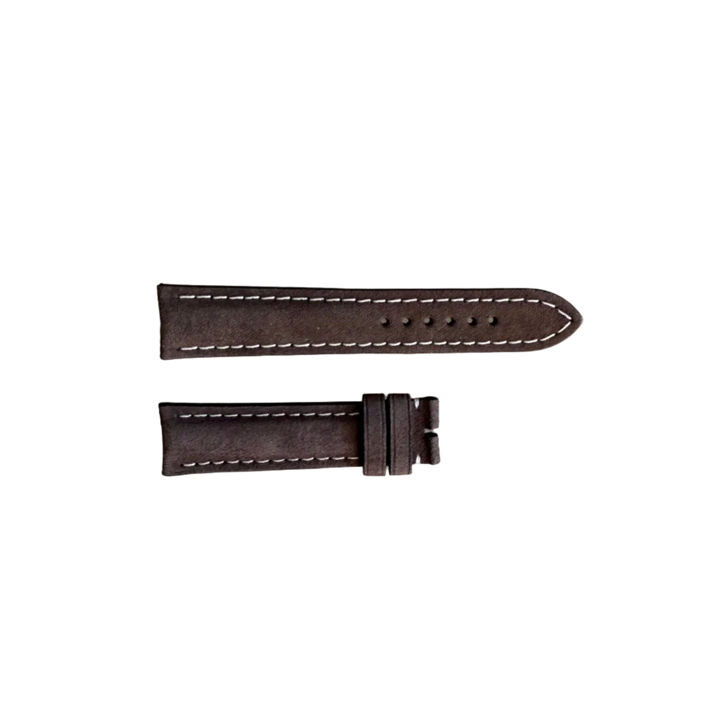 Authentic Breitling Brown Nubuck Leather Watch Strap Band 20mm 505X