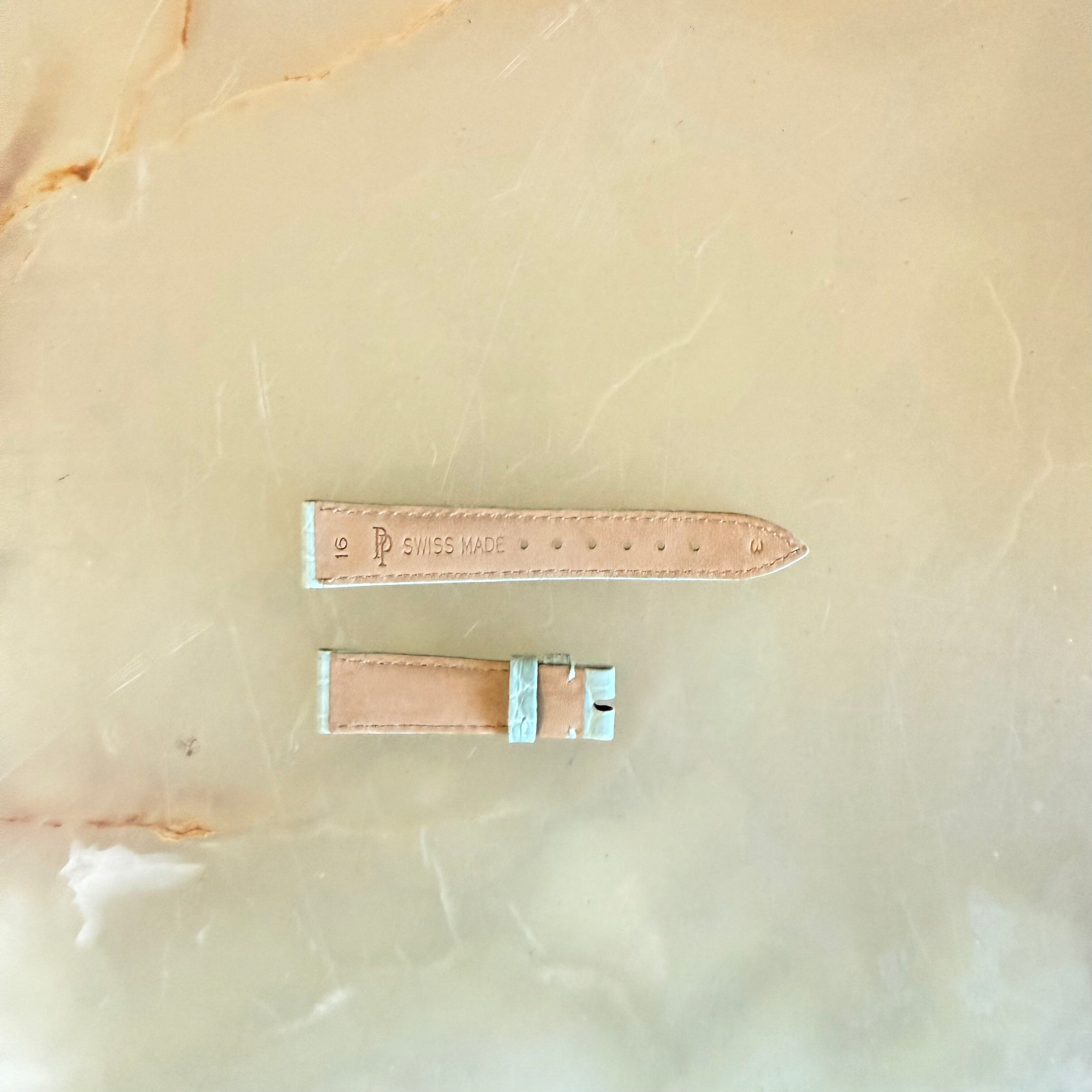 Authentic Patek Philippe Blue Crocodile Watch Strap Band 16mm