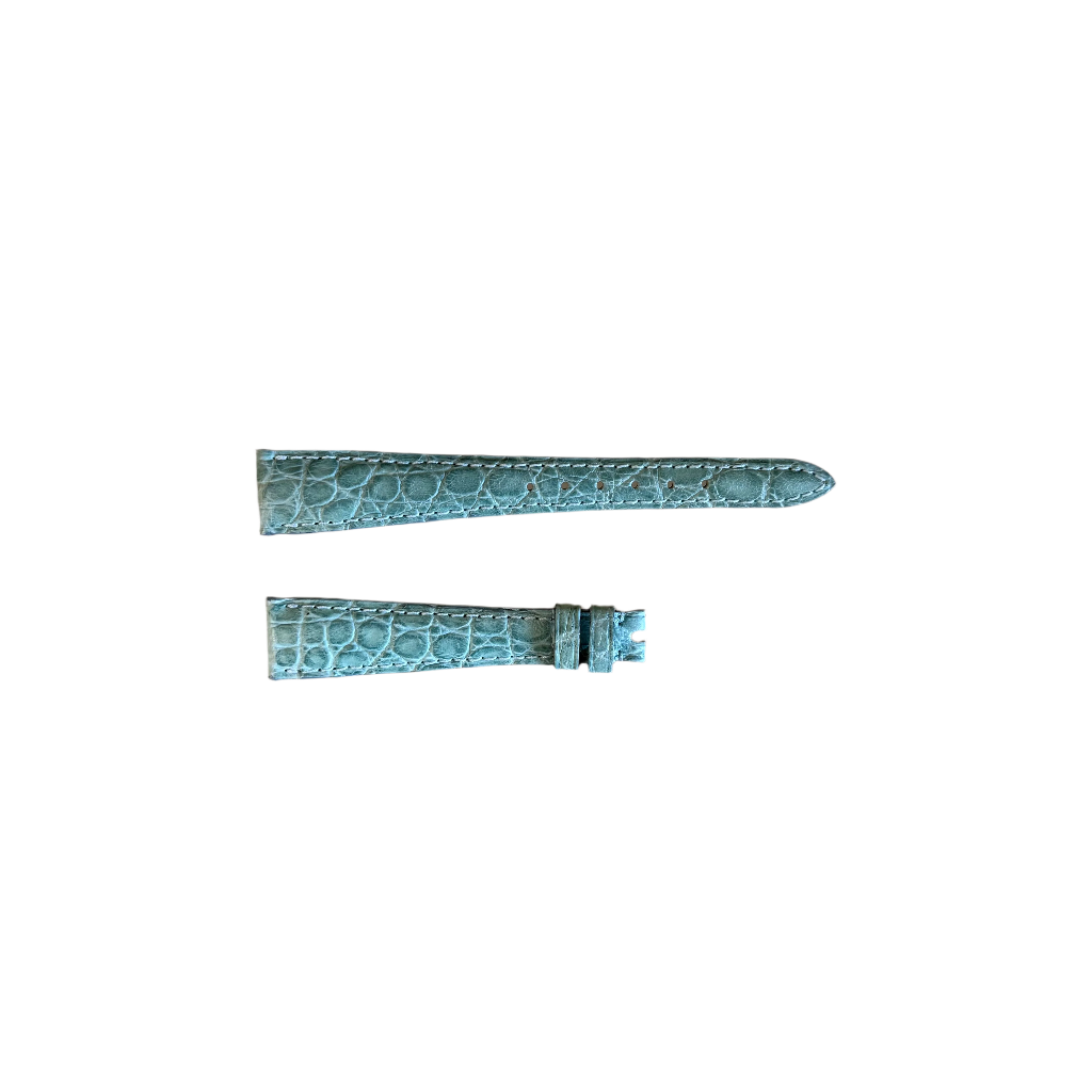 Authentic Patek Philippe Light Blue Crocodile Watch Strap Band 16mm