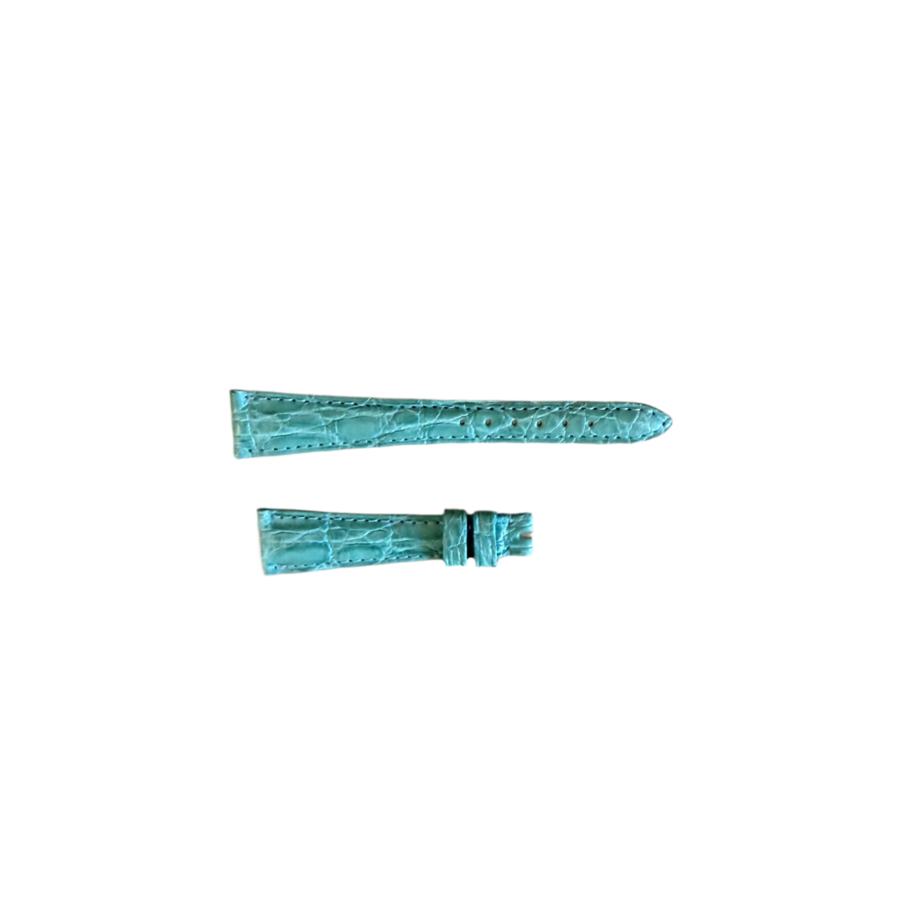 Authentic Patek Philippe Light Blue Alligator Watch Strap Band 16mm