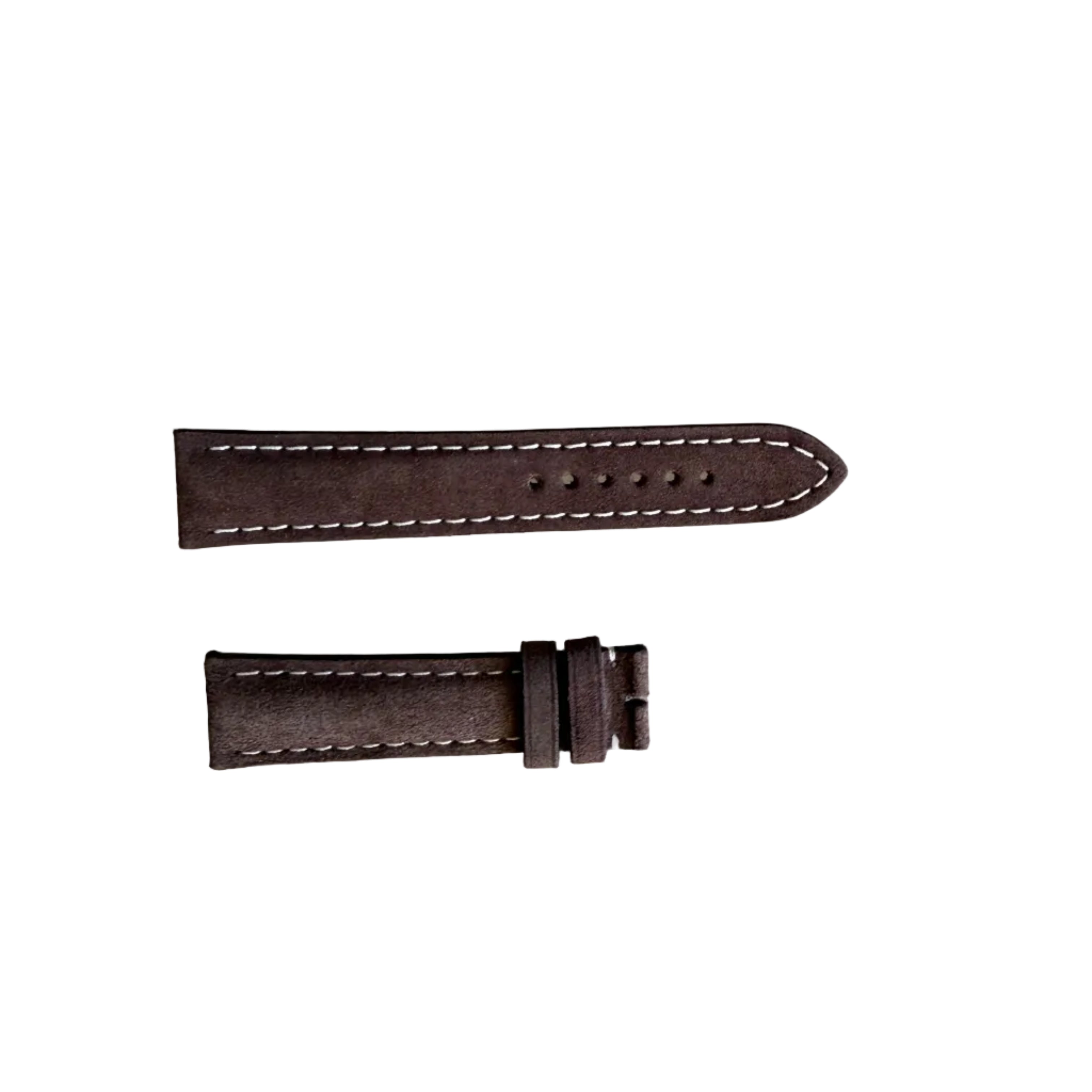 Authentic 505X Breitling Brown Nubuk Leather Watch Strap Band 20mm
