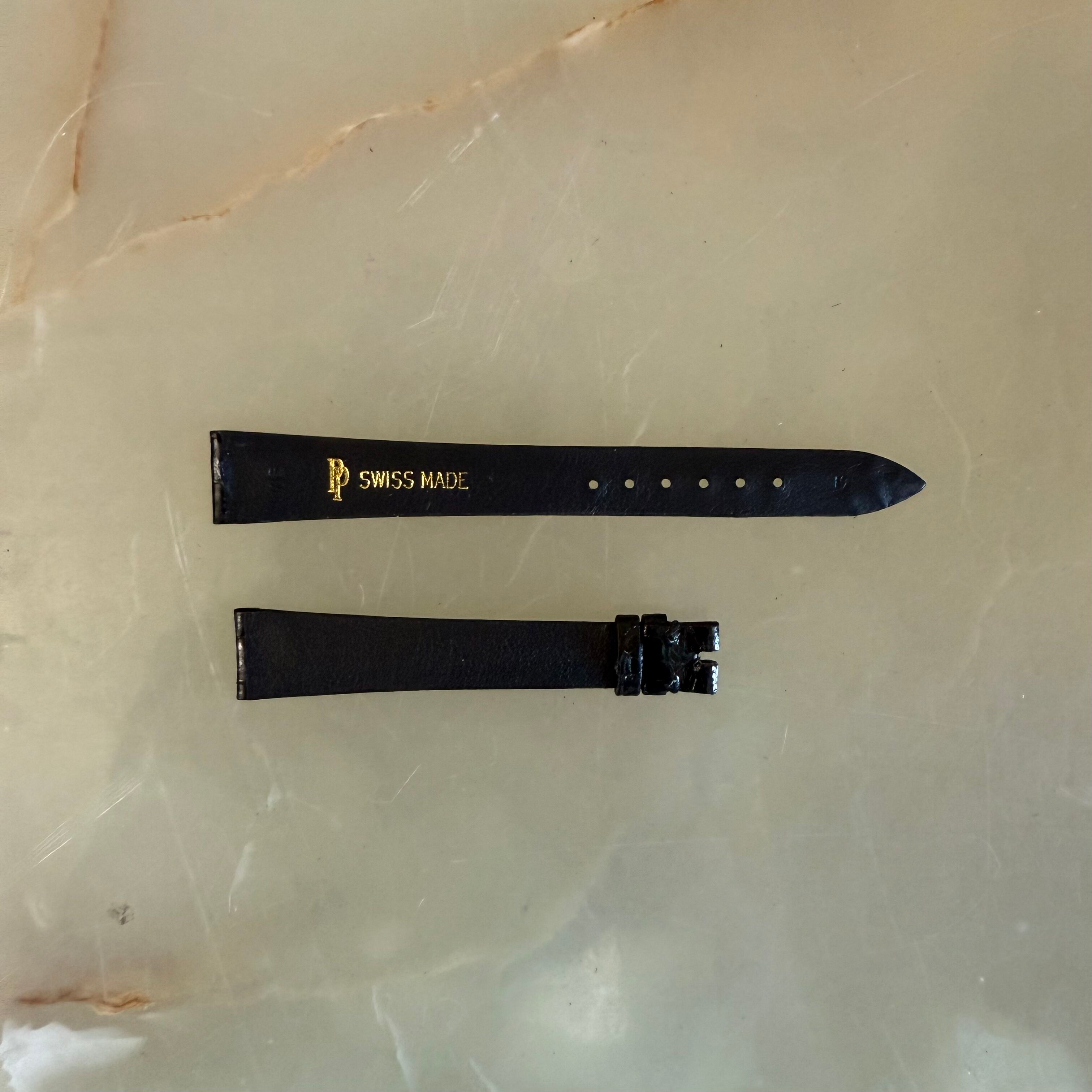 Authentic Patek Philippe Black Alligator Watch Strap Band 16mm