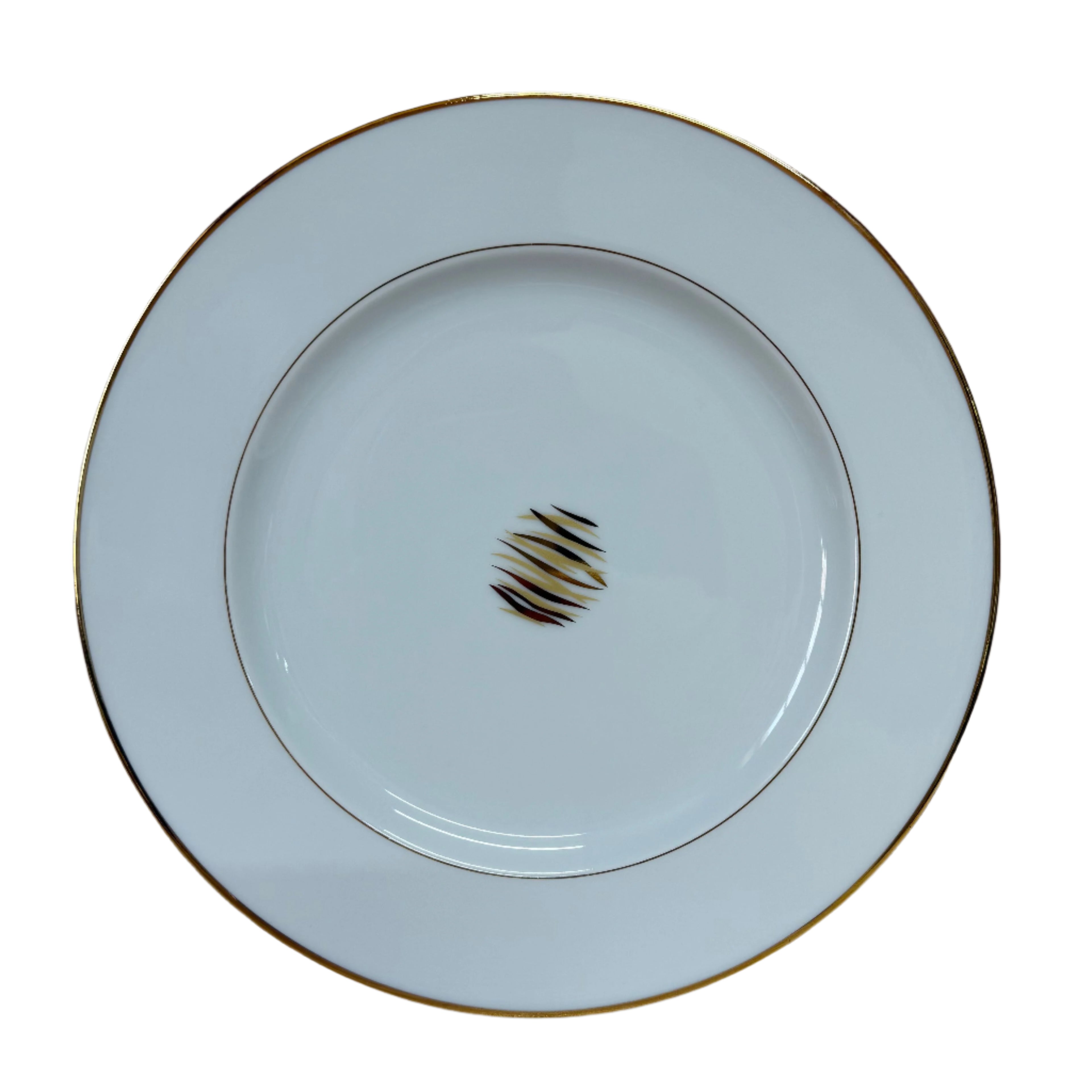 Christofle Wakame (Gold Trim) Plate Setting of 3