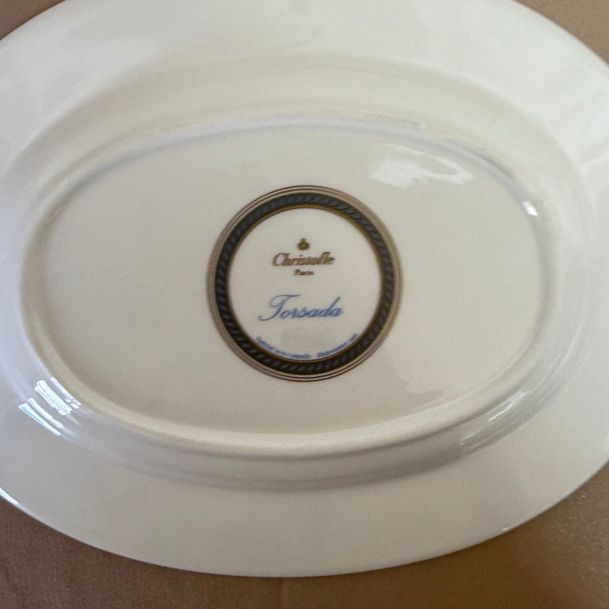 Christofle Torsada Open Sauce Boat on Tray 7640330