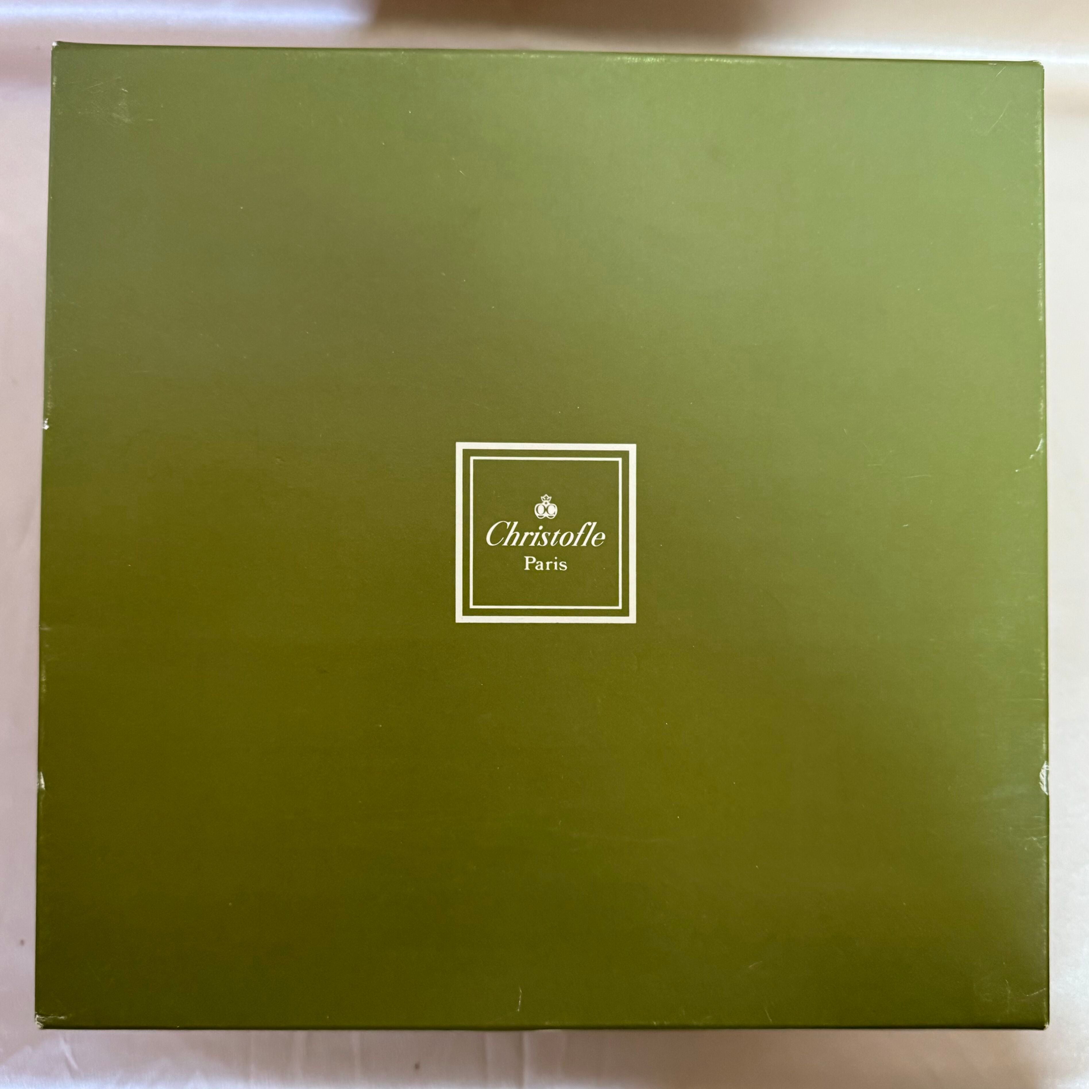 Christofle Torsada Blue Vegetable Dish with Cover