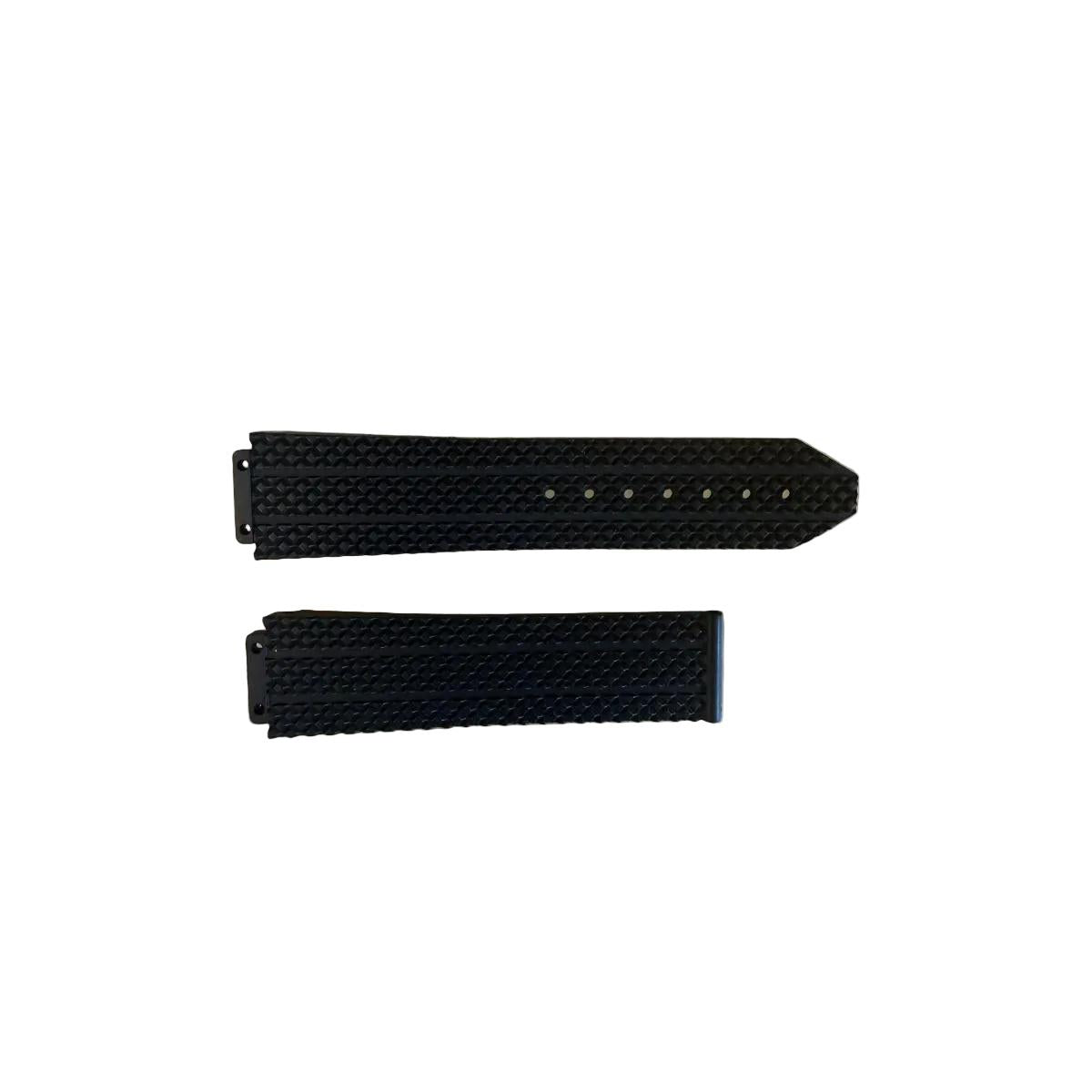 Authentic Hublot Black Rubber Watch Strap Band 22mm 12-341-80 & 6-341-105