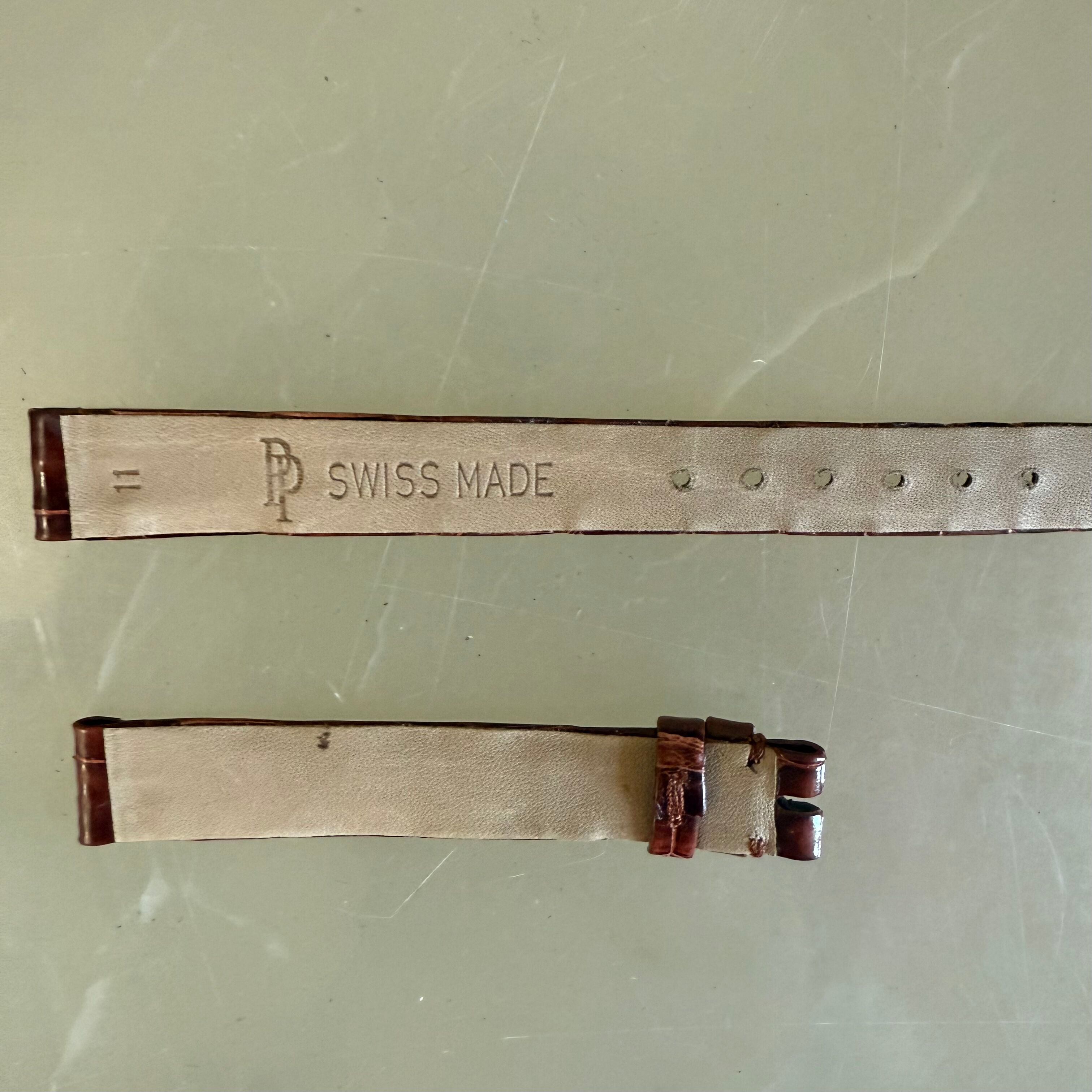 Authentic Patek Philippe Brown Alligator Watch Strap Band 11mm