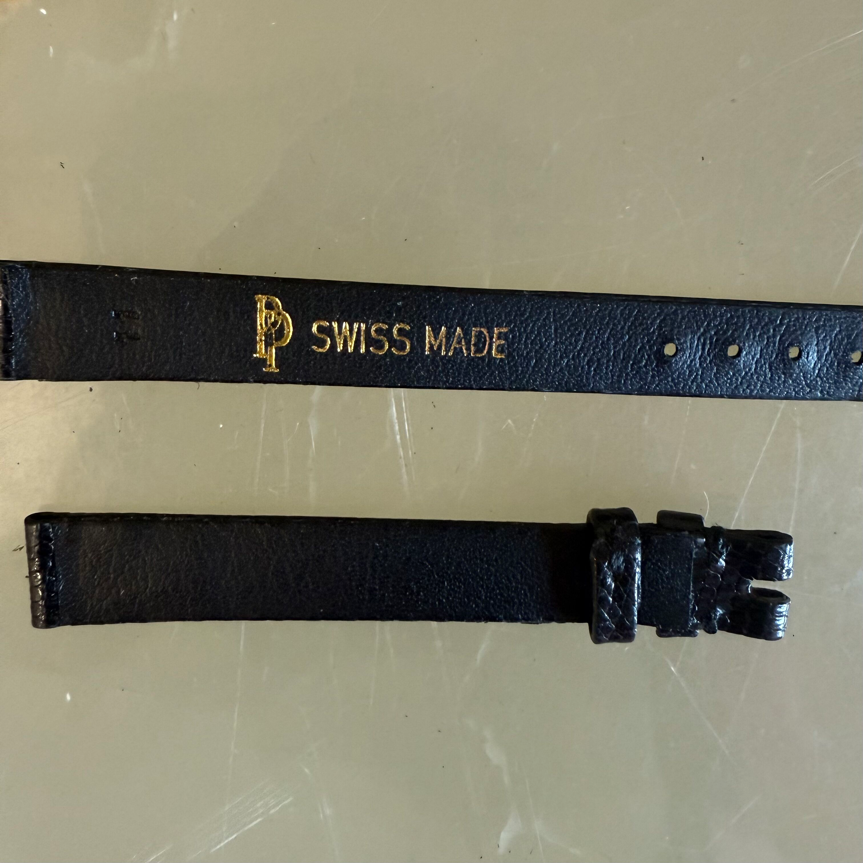 Authentic Patek Philippe Black Lizard Watch Strap Band 11mm
