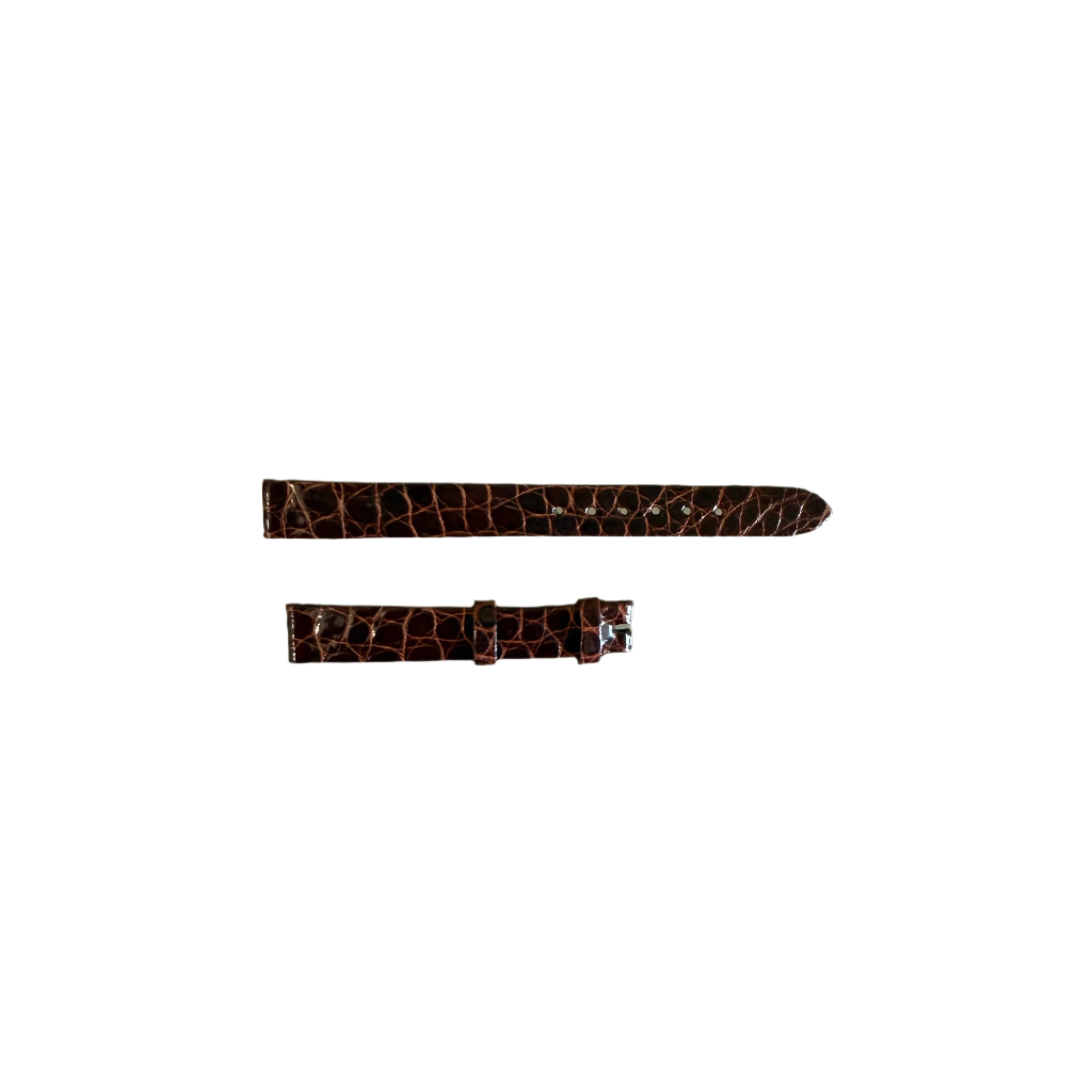 Authentic Patek Philippe Shiny Brown Crocodile Watch Strap Band 11mm