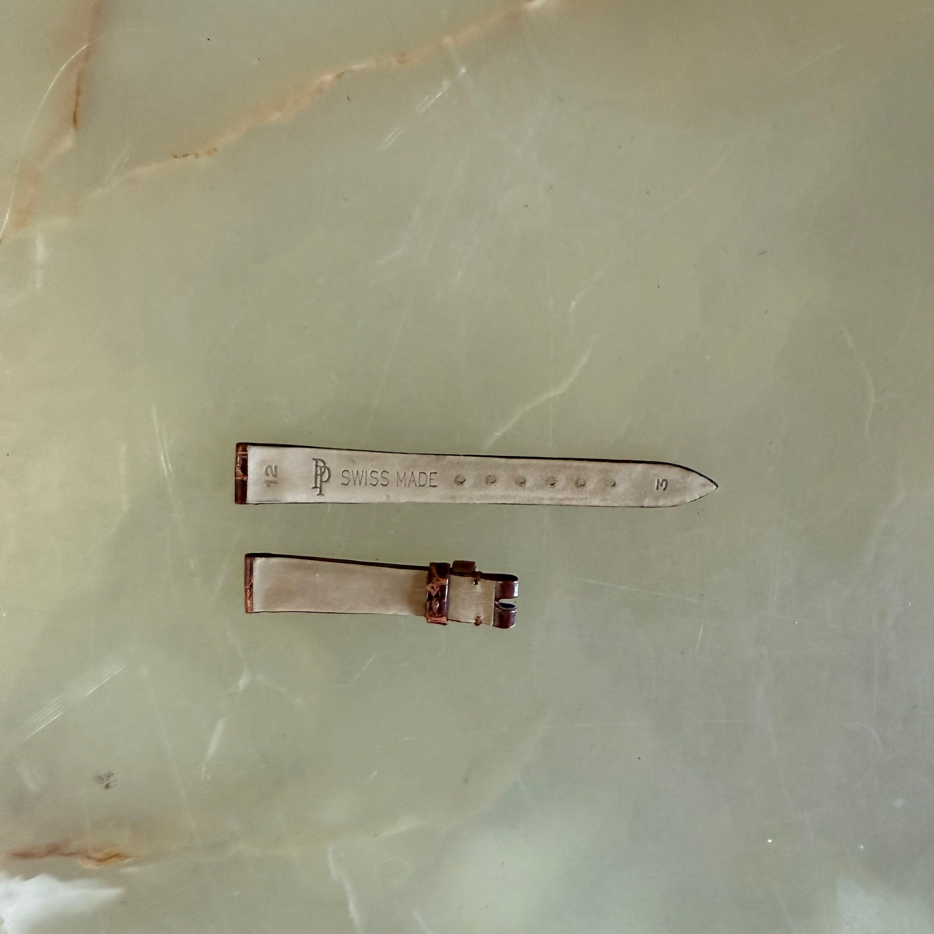 Authentic Patek Philippe Brown Crocodile Watch Strap Band 12mm