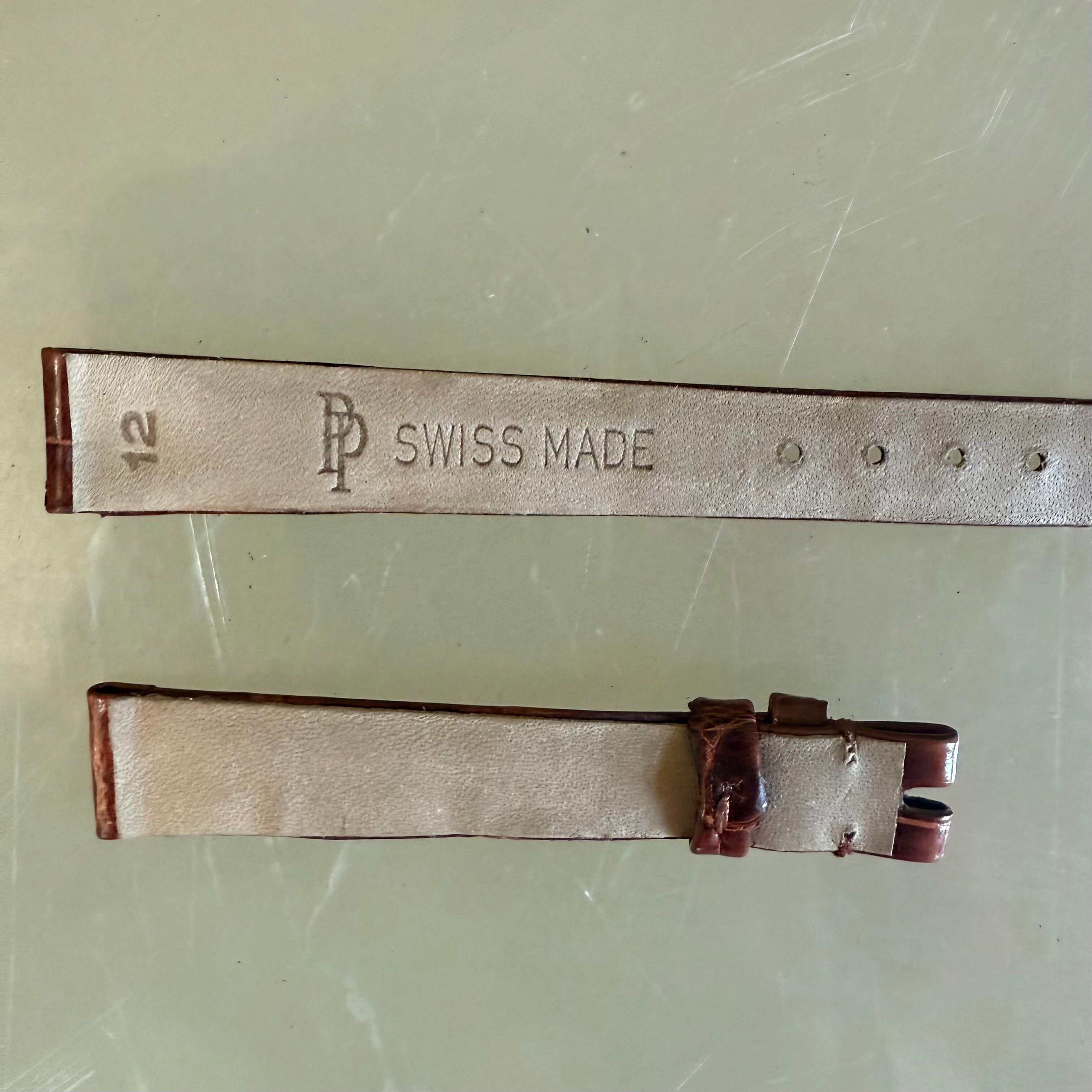 Authentic Patek Philippe Brown Alligator Watch Strap Band 12mm
