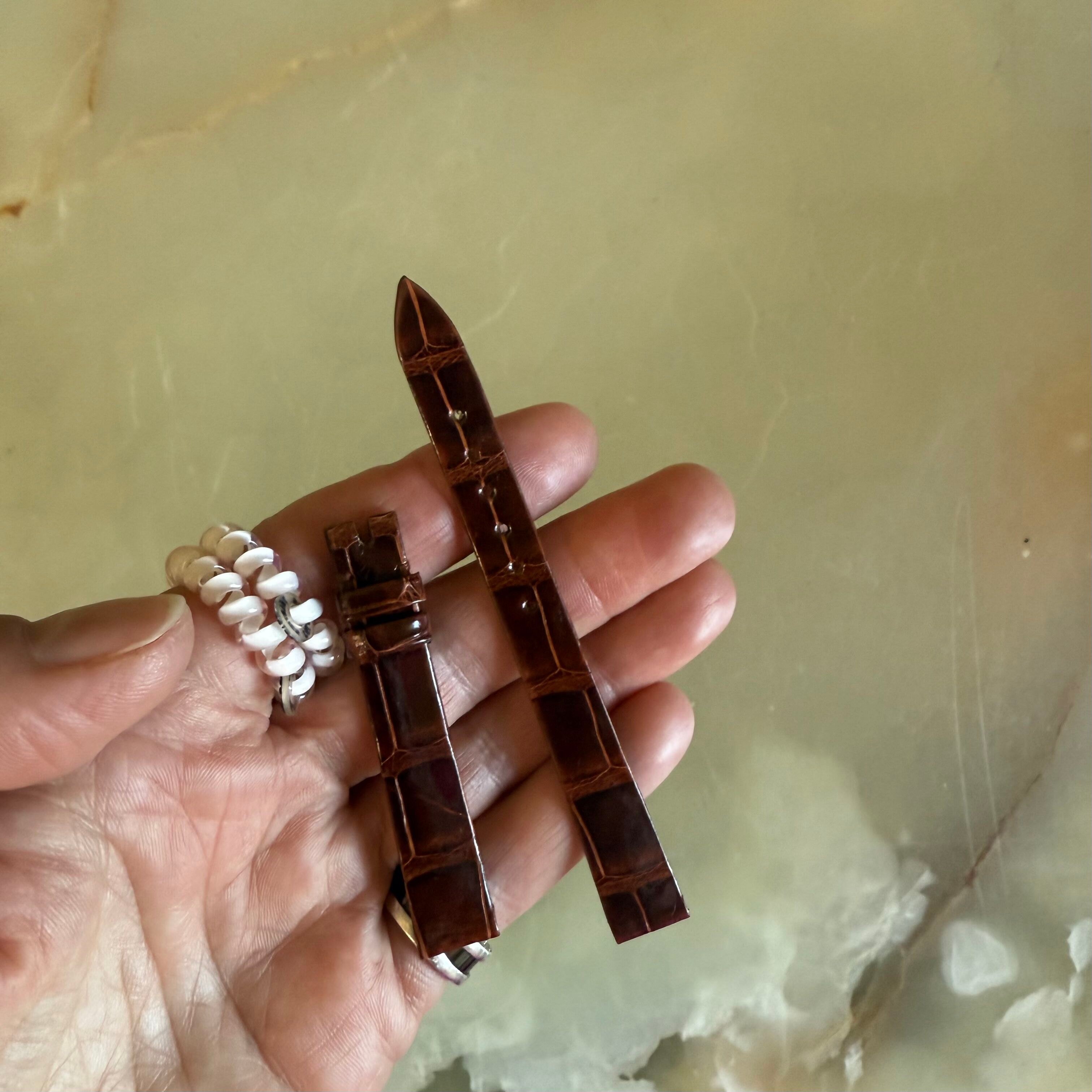 Authentic Patek Philippe Brown Alligator Watch Strap Band 12mm