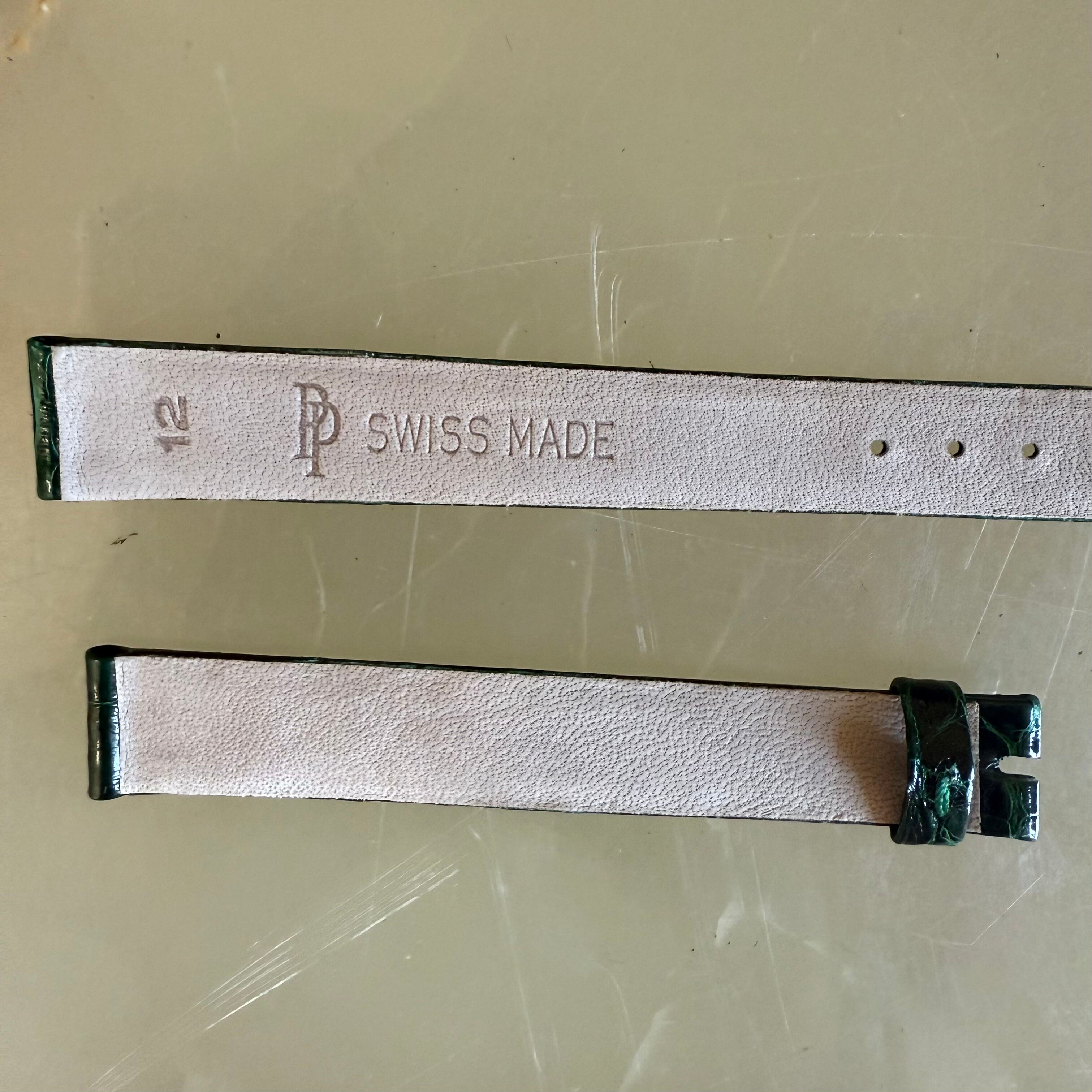 Authentic Patek Philippe Green Alligator Watch Strap Band 12mm